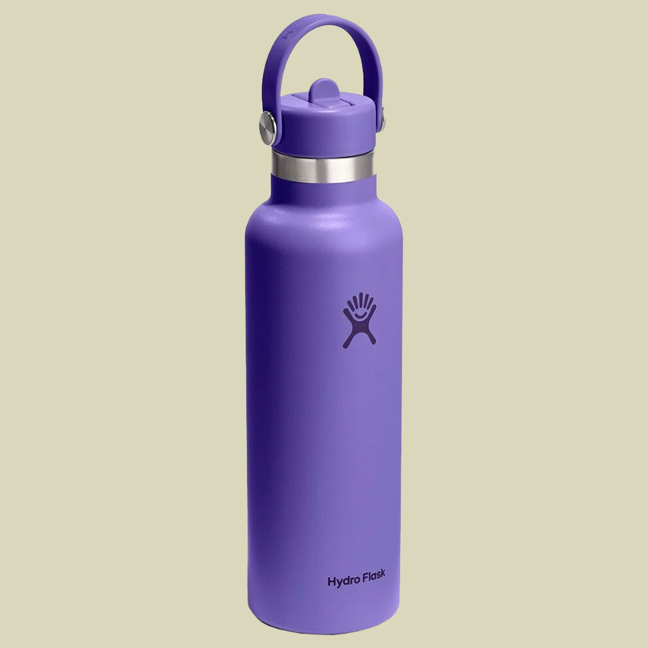 Hydro Flask 21 oz Standard Mouth w. Flex Straw Cap lila 621 - utopia purple