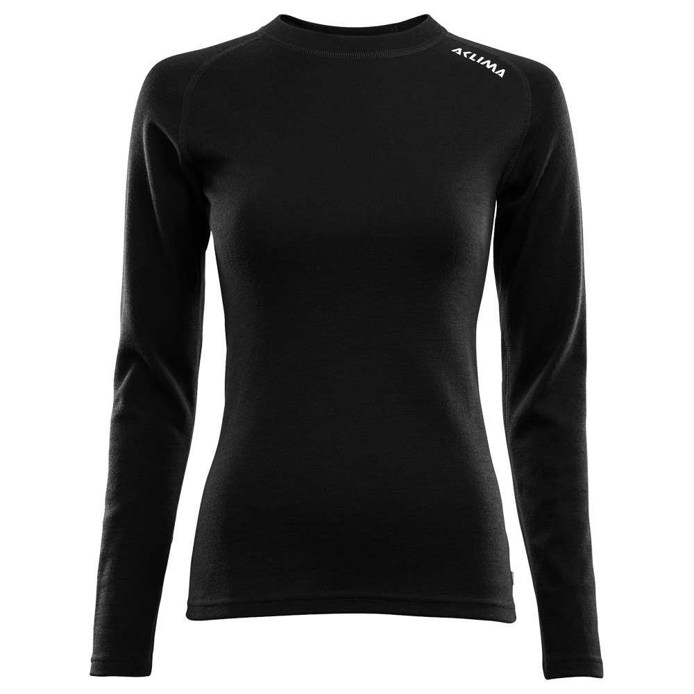 WarmWool Crew Neck Woman L jet black