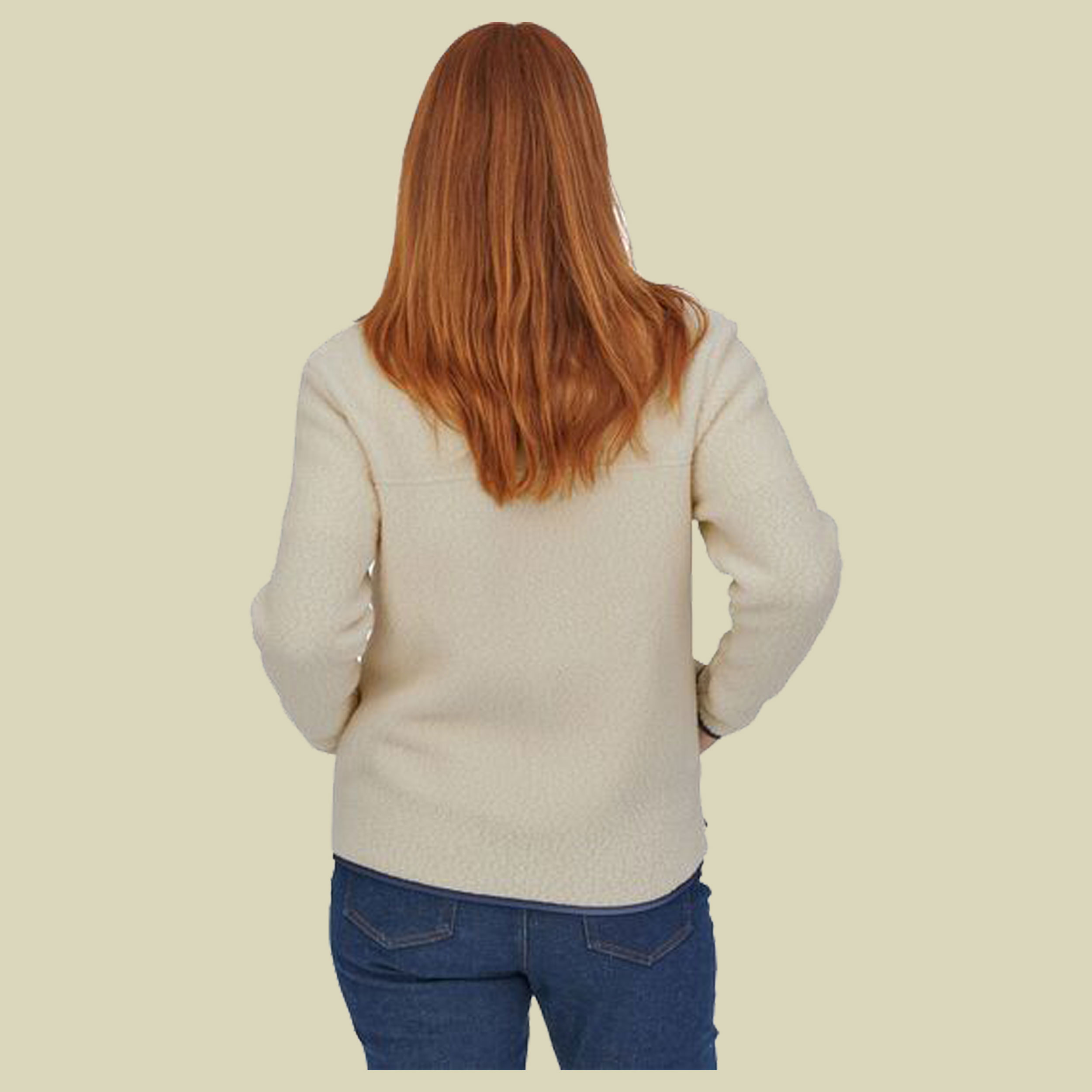 Retro Pile Jacket Women Größe XL Farbe natural