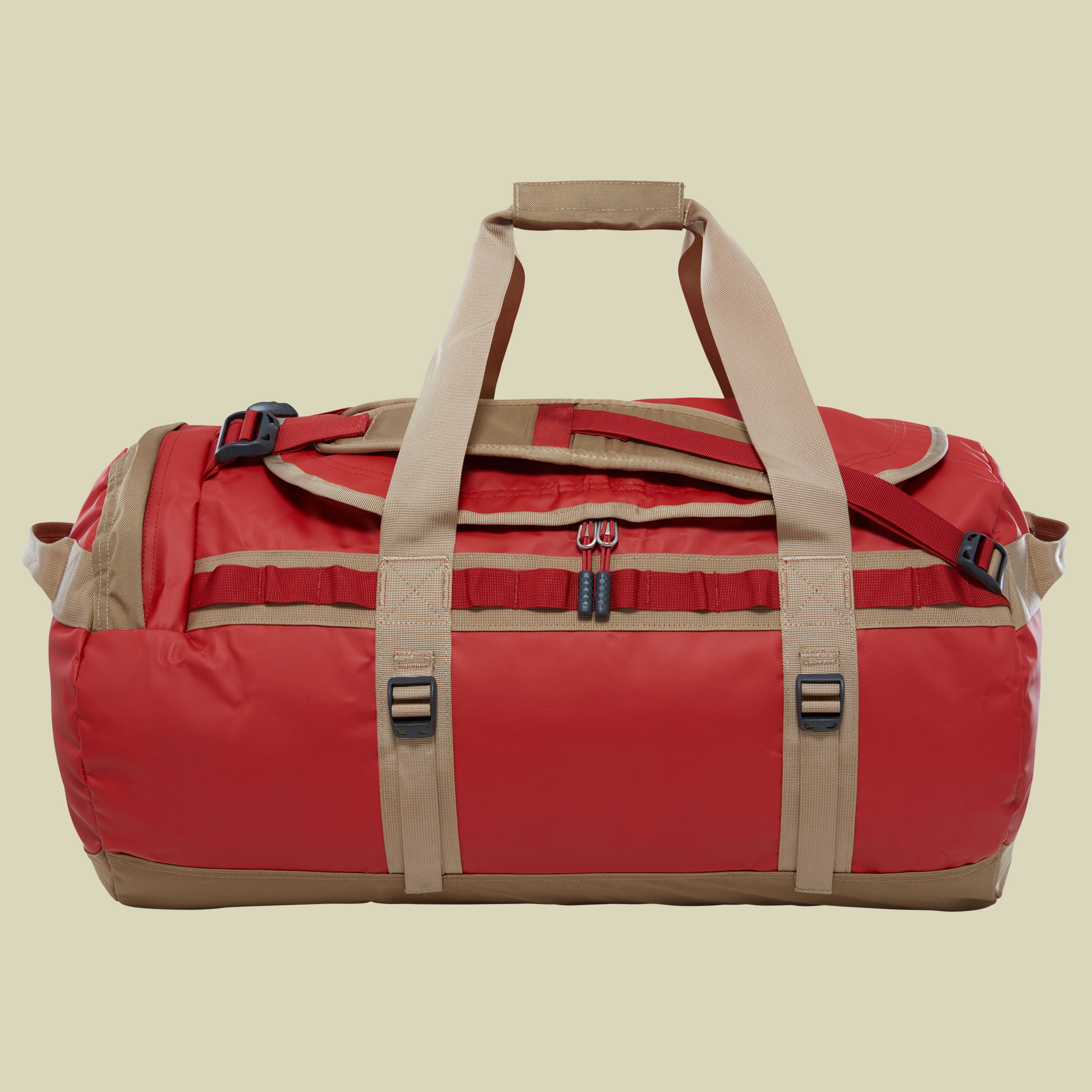 Base Camp Duffel M Volumen 71 Farbe bossa nova red/kelp tan