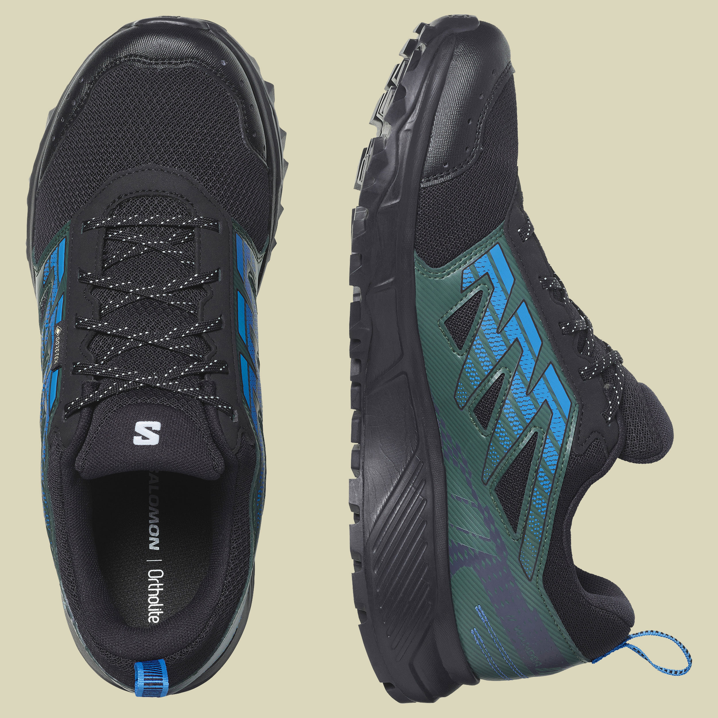 Wander GTX Men mehrfarbig UK 9,5 - Farbe black_darkest spruce_ibiza blue