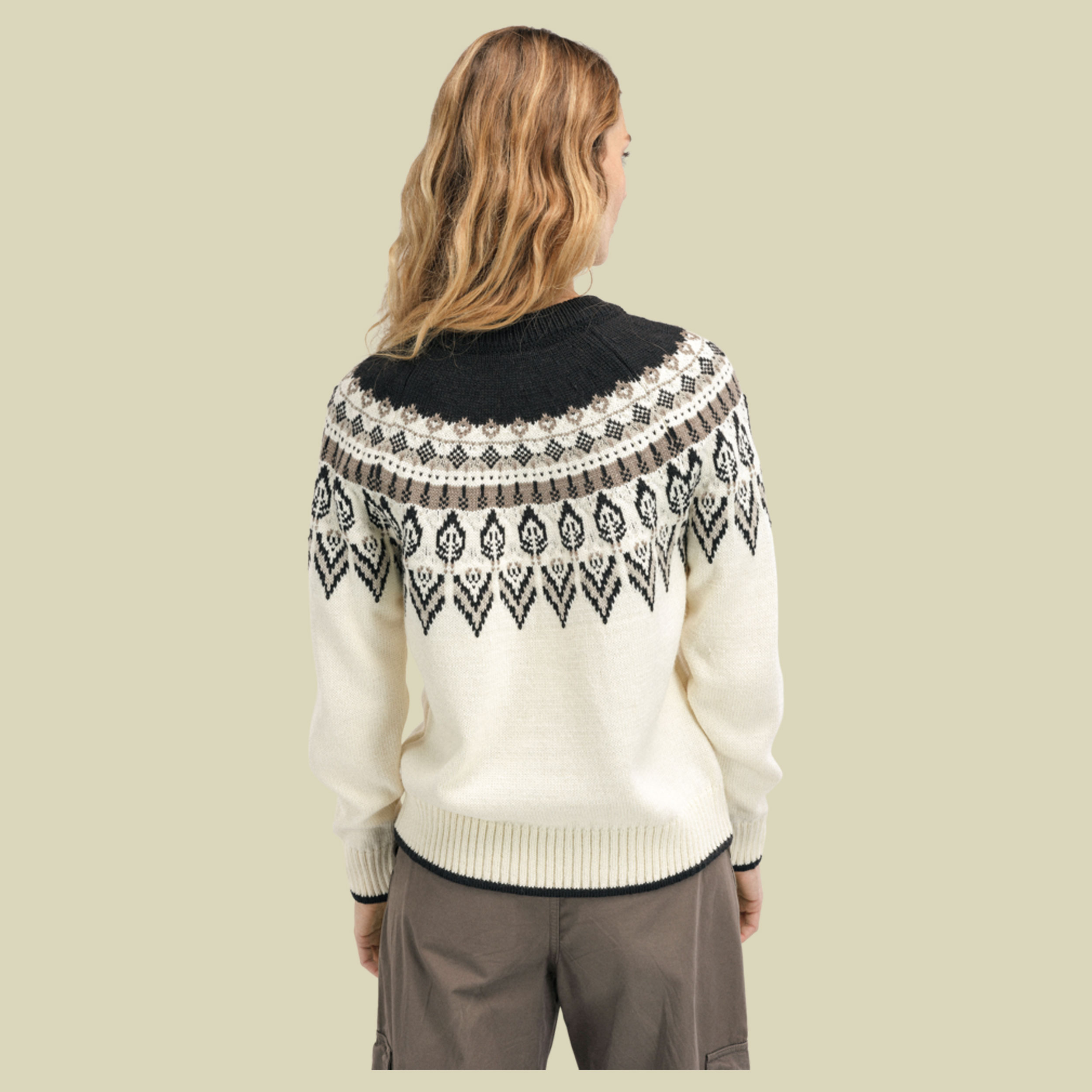 Sula Sweater Women M natur - Farbe offwhite-coffee-mountainstone