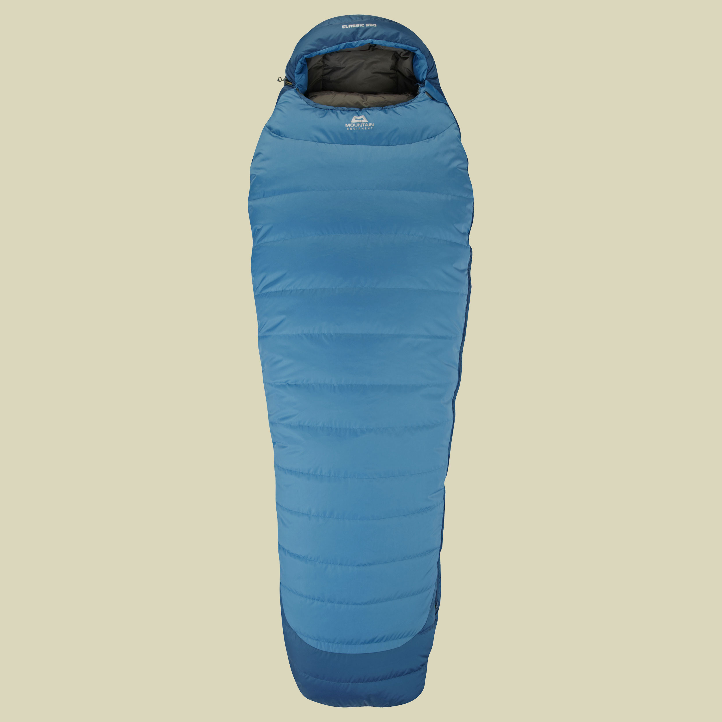 Classic 500 bis Körpergröße Schlafsack XL 200 cm cm Farbe Neptune-Nautilus, Reißverschluss Schlafsack rechts