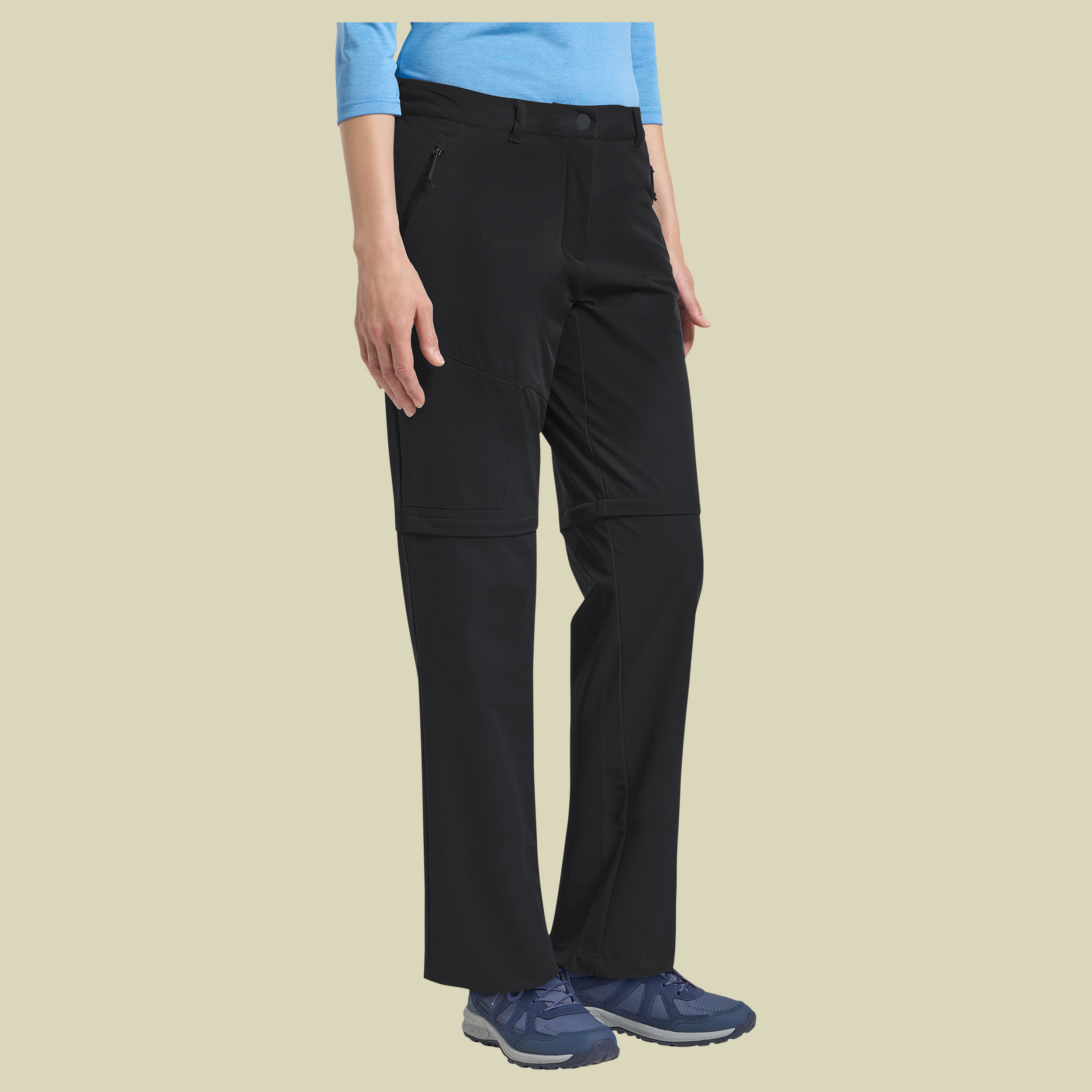 Pico Trail Zip Off Pants Women 46 schwarz - black