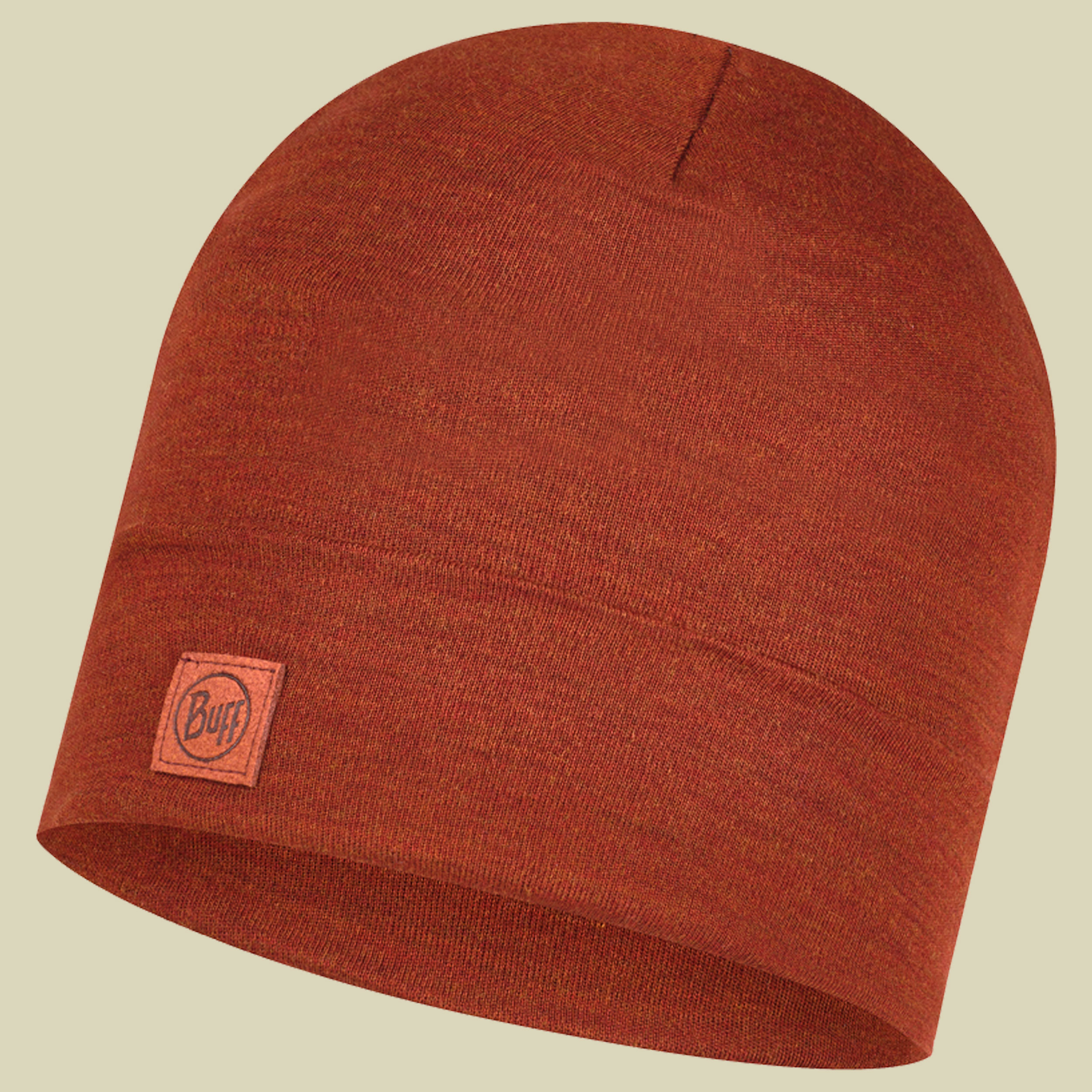 Heavyweight Merino Wool Hat one size Farbe solid sienna