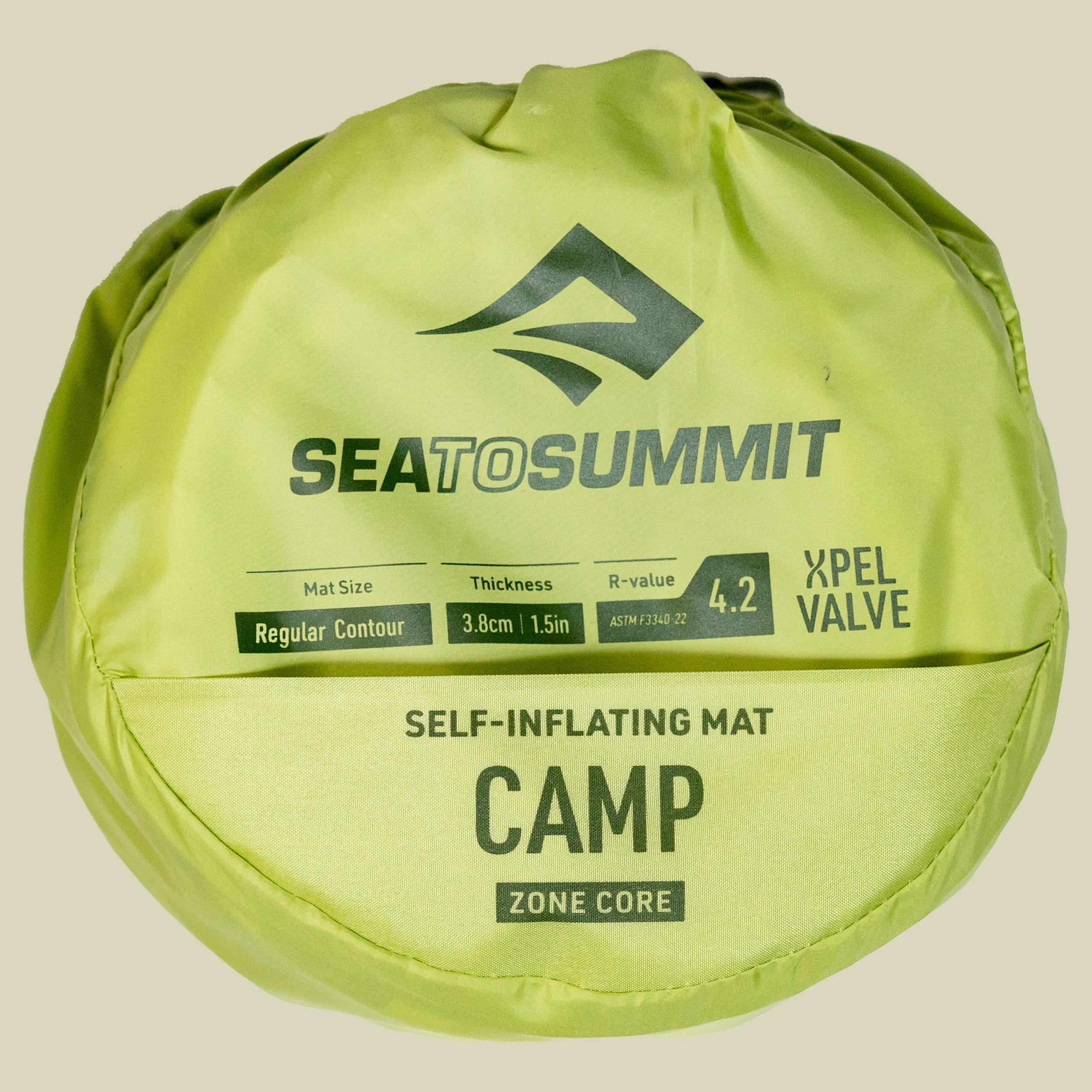 Camp Self-Inflating Mat regular grün - Farbe tarragon