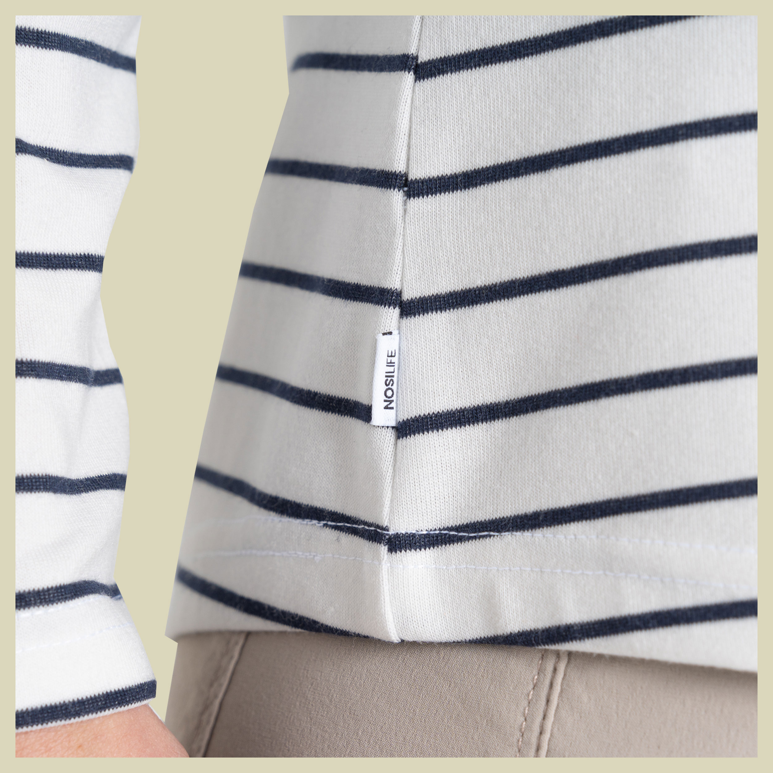 Nosilife Akona Long Sleeved Top Women 38 blau - blue navy stripe (UK 12)
