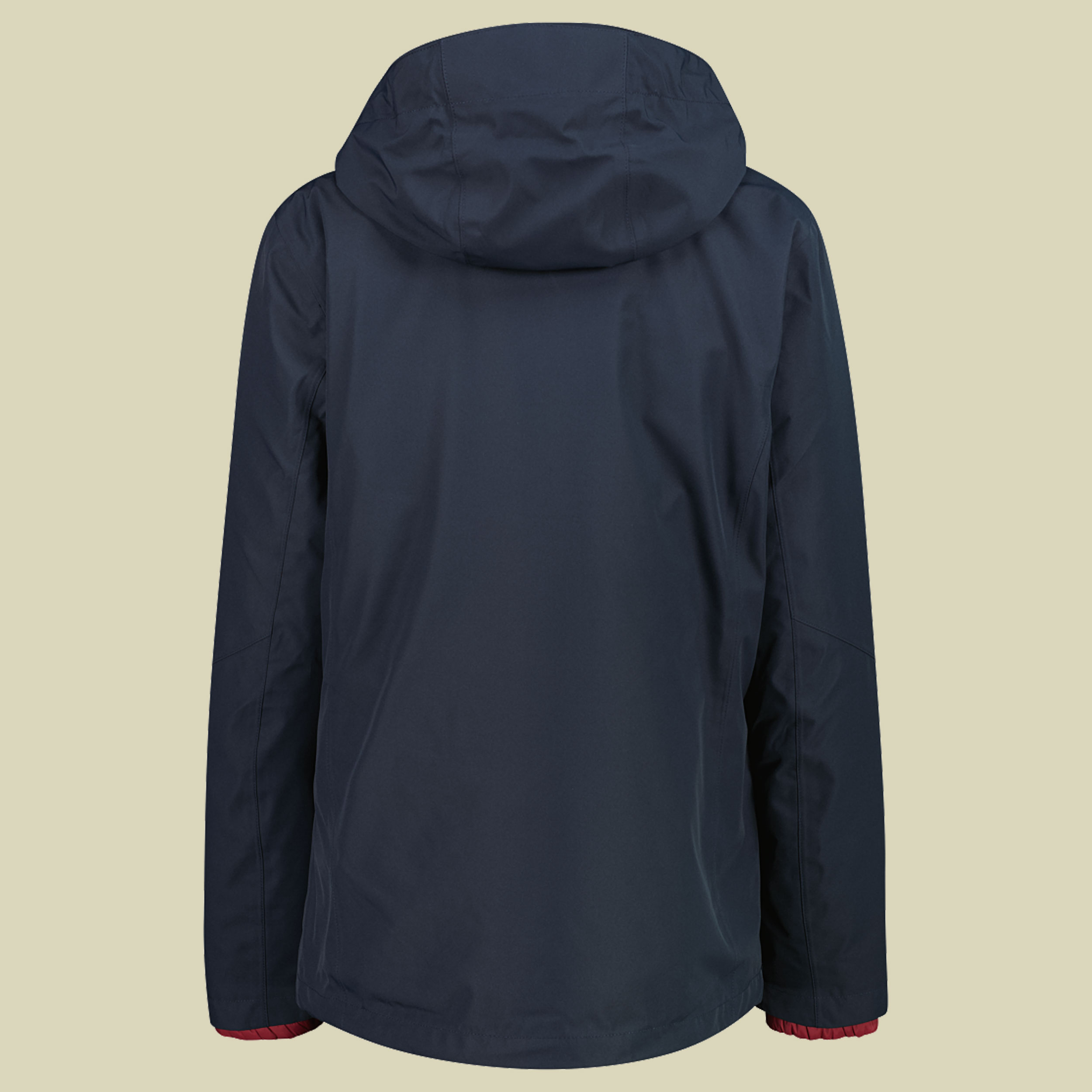Woman Jacket Zip Hood Detachable Inn. Jacket 46 grau - Farbe titanio