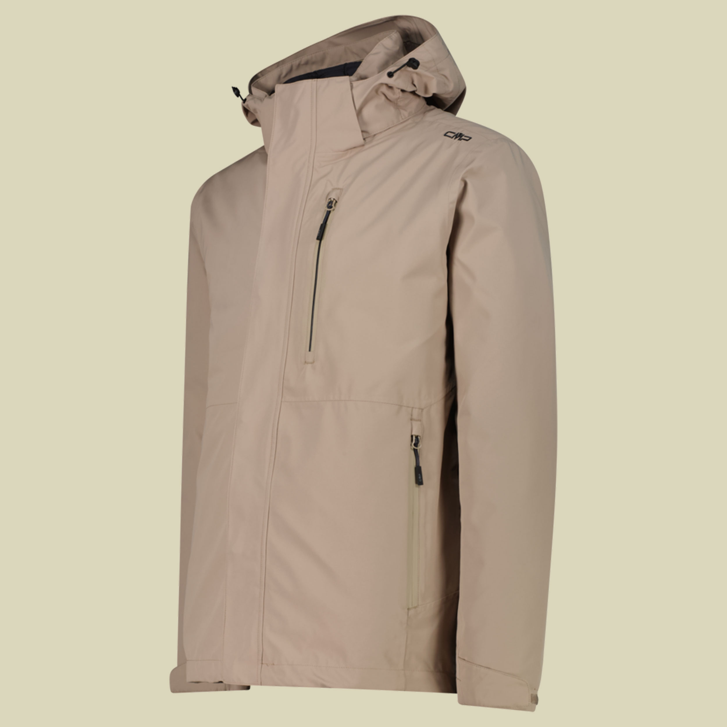 Jacket Zip Hood Detachable Inner Jacket Men 36Z2257D 56 beige - teak P719