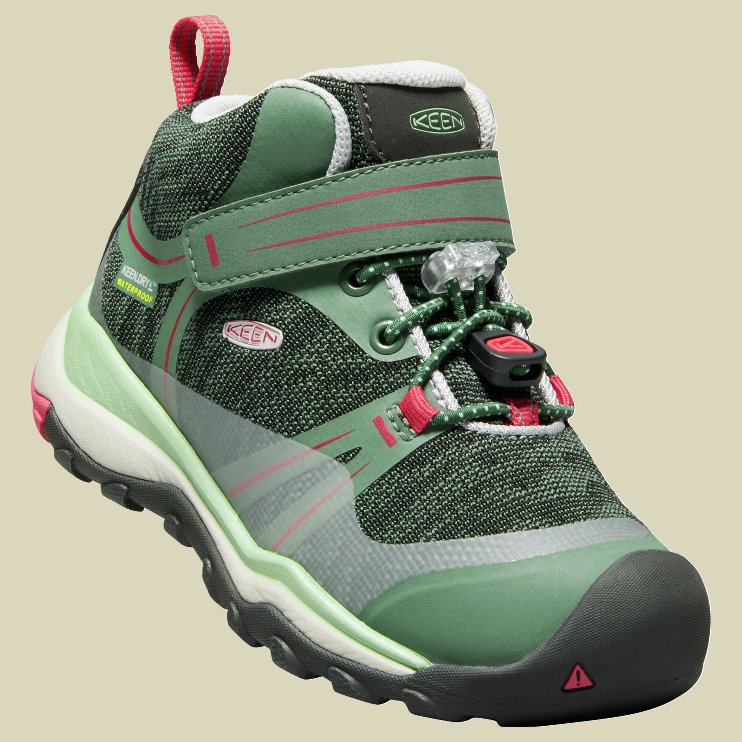 Kids Terradora Mid WP Größe 31 Farbe duck green/quiet green