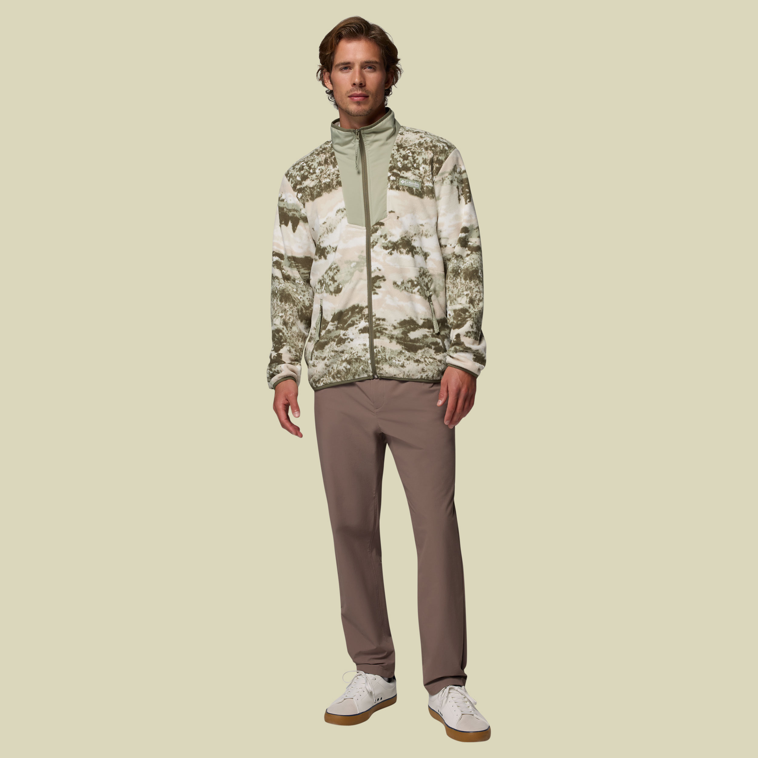 Sequoia Grove Printed Full Zip Men M mehrfarbig grün - safari,fieldaze