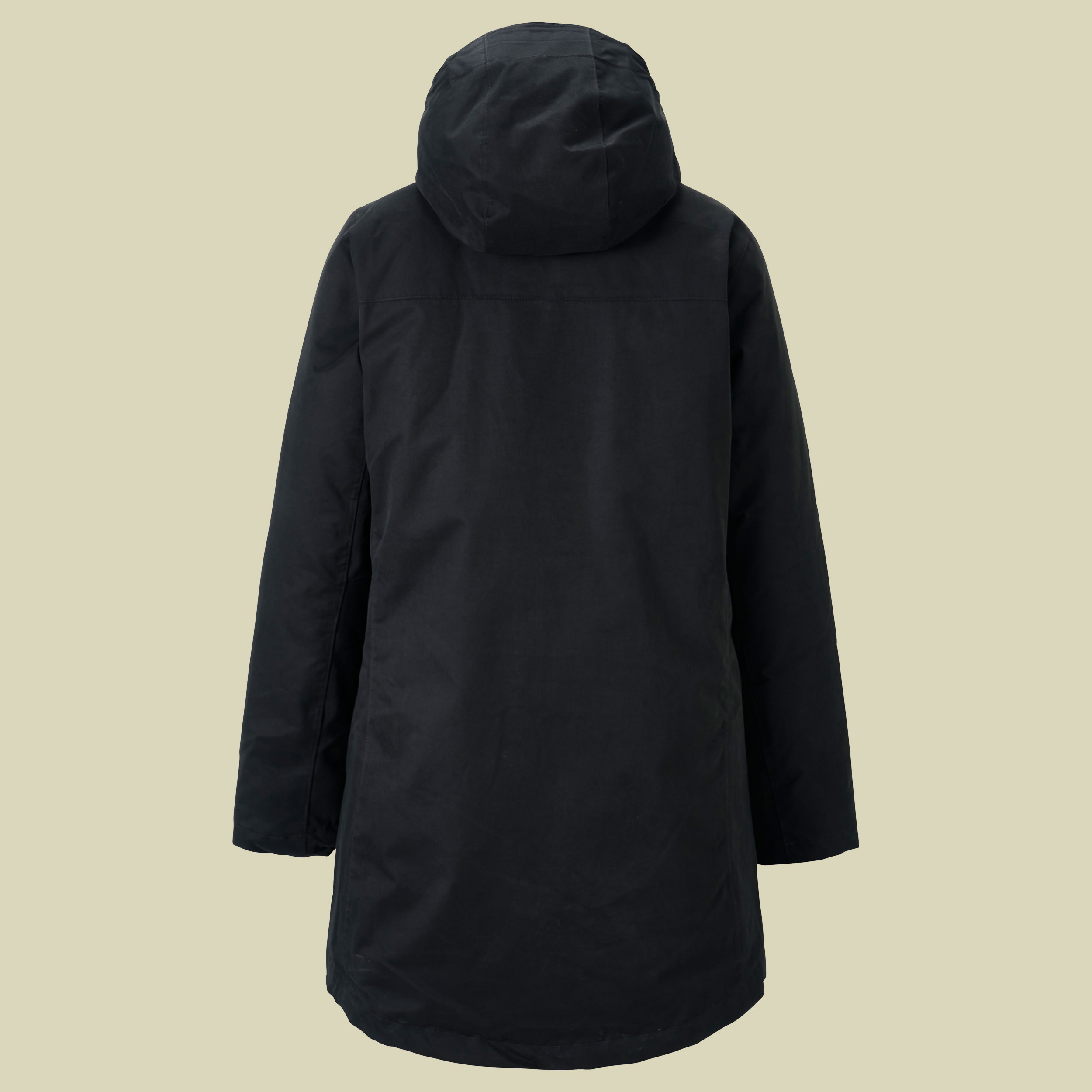 Padded Winter Parka Women XL schwarz - black