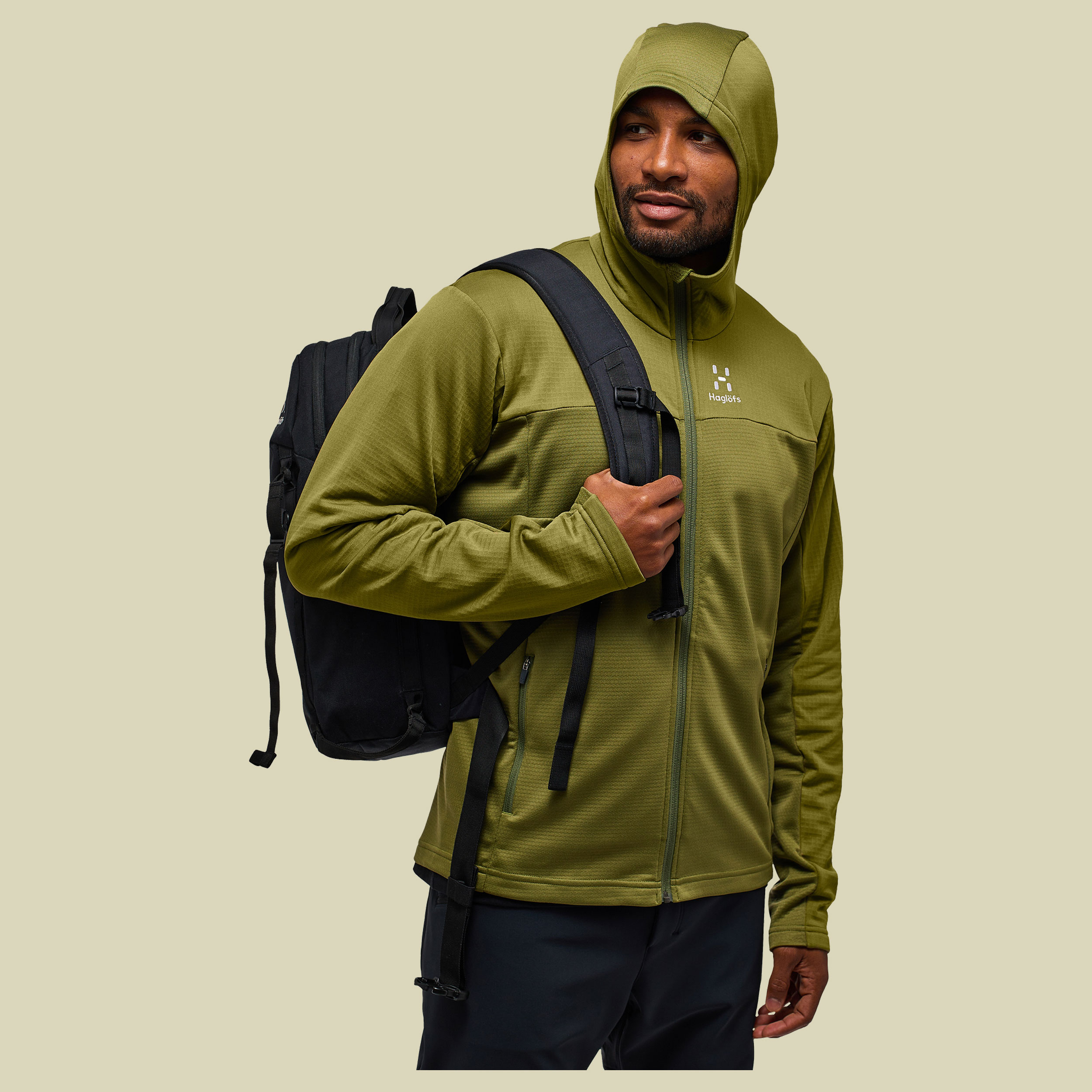 Lark Mid Hood Men Größe L  Farbe olive green