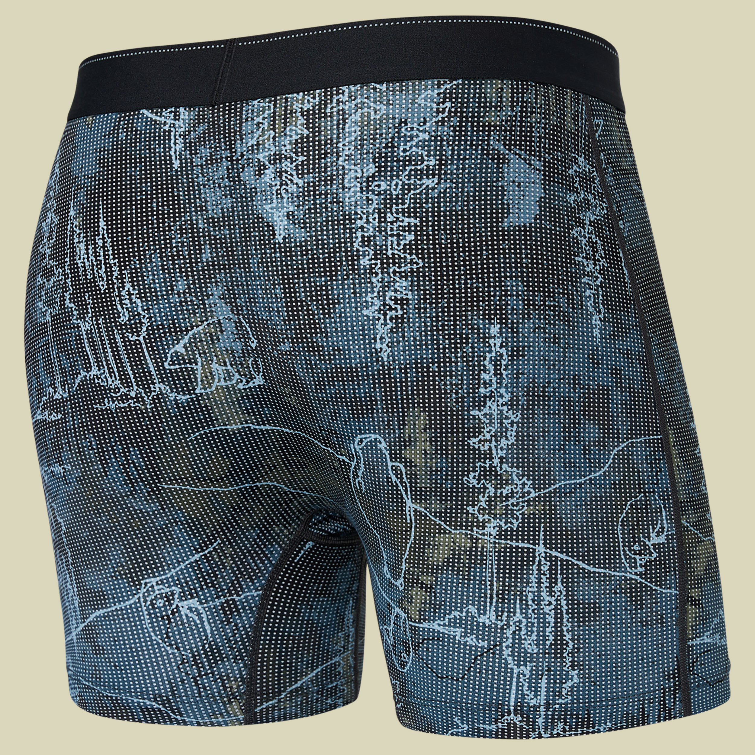 Quest Quick Dry Mesh Boxer Brief Fly Größe L  Farbe smokey mountains-multi