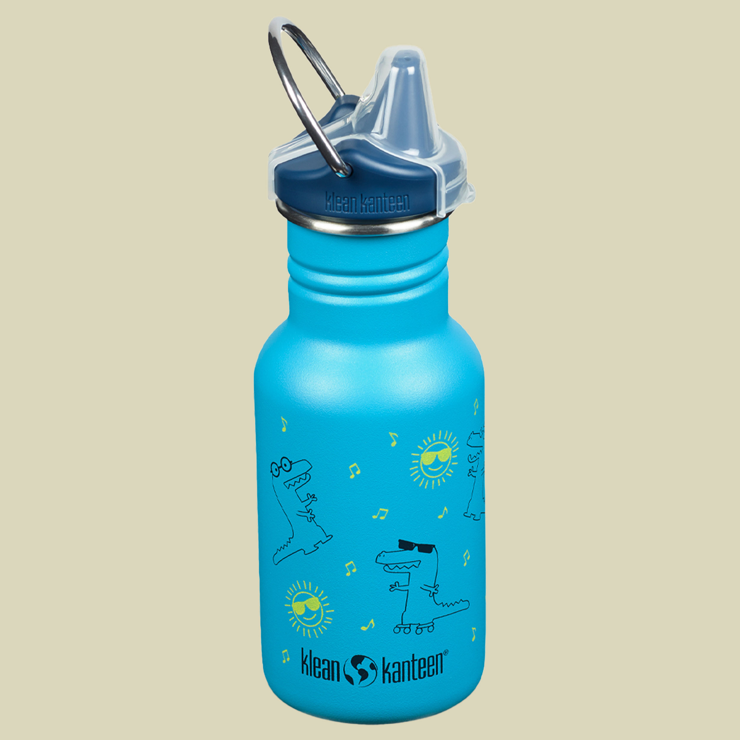Kid Kanteen Classic Narrow mit Sippy Cap Volumen 355 Farbe gators