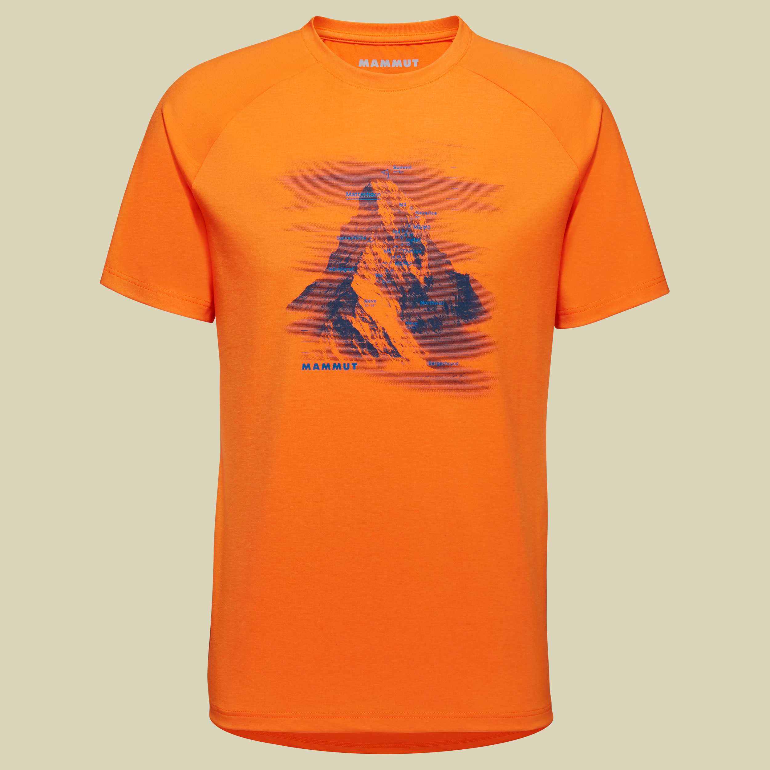 Mountain T-Shirt Men Hörnligrat Größe L  Farbe dark tangerine