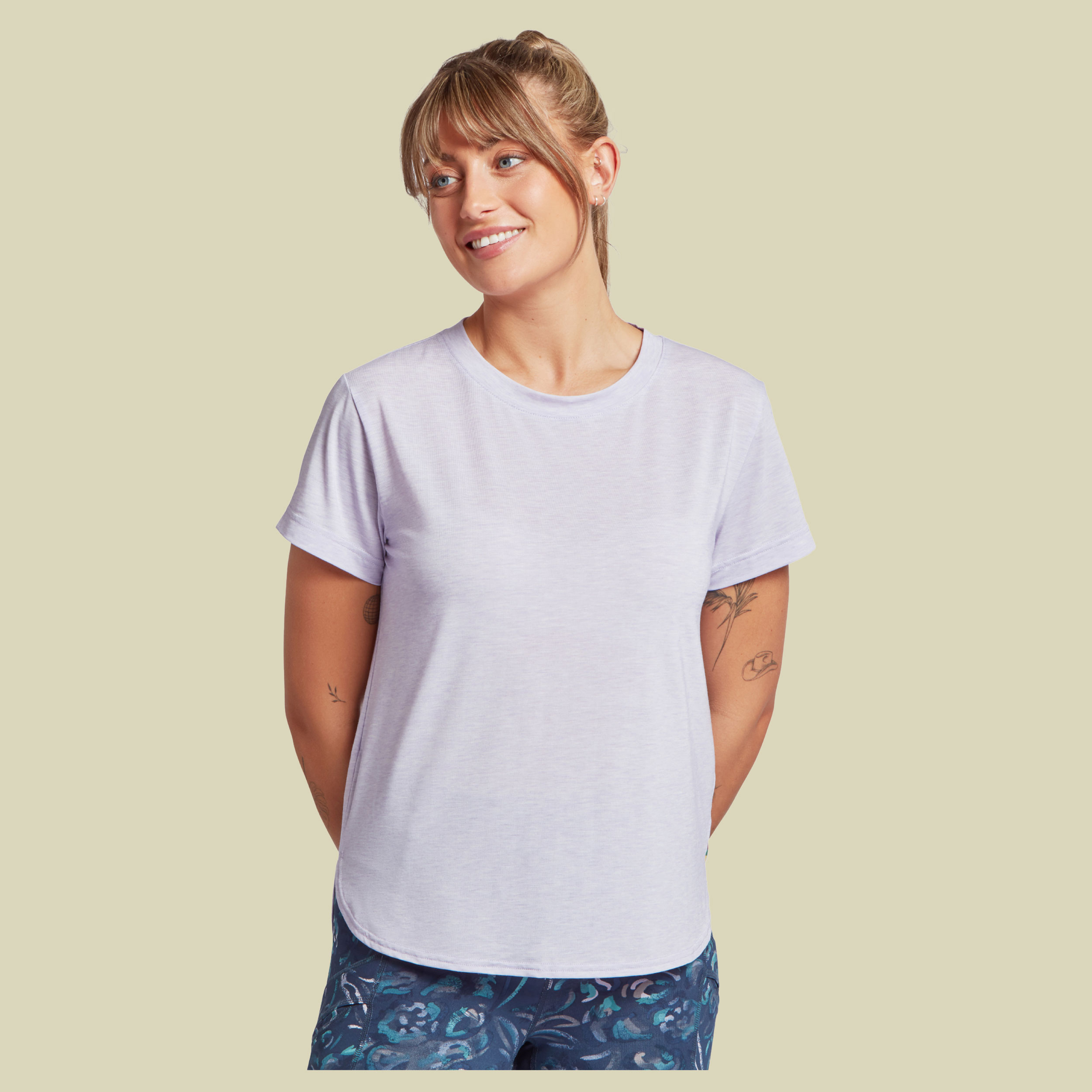 Asha Crew Women XL lila- Farbe lavender