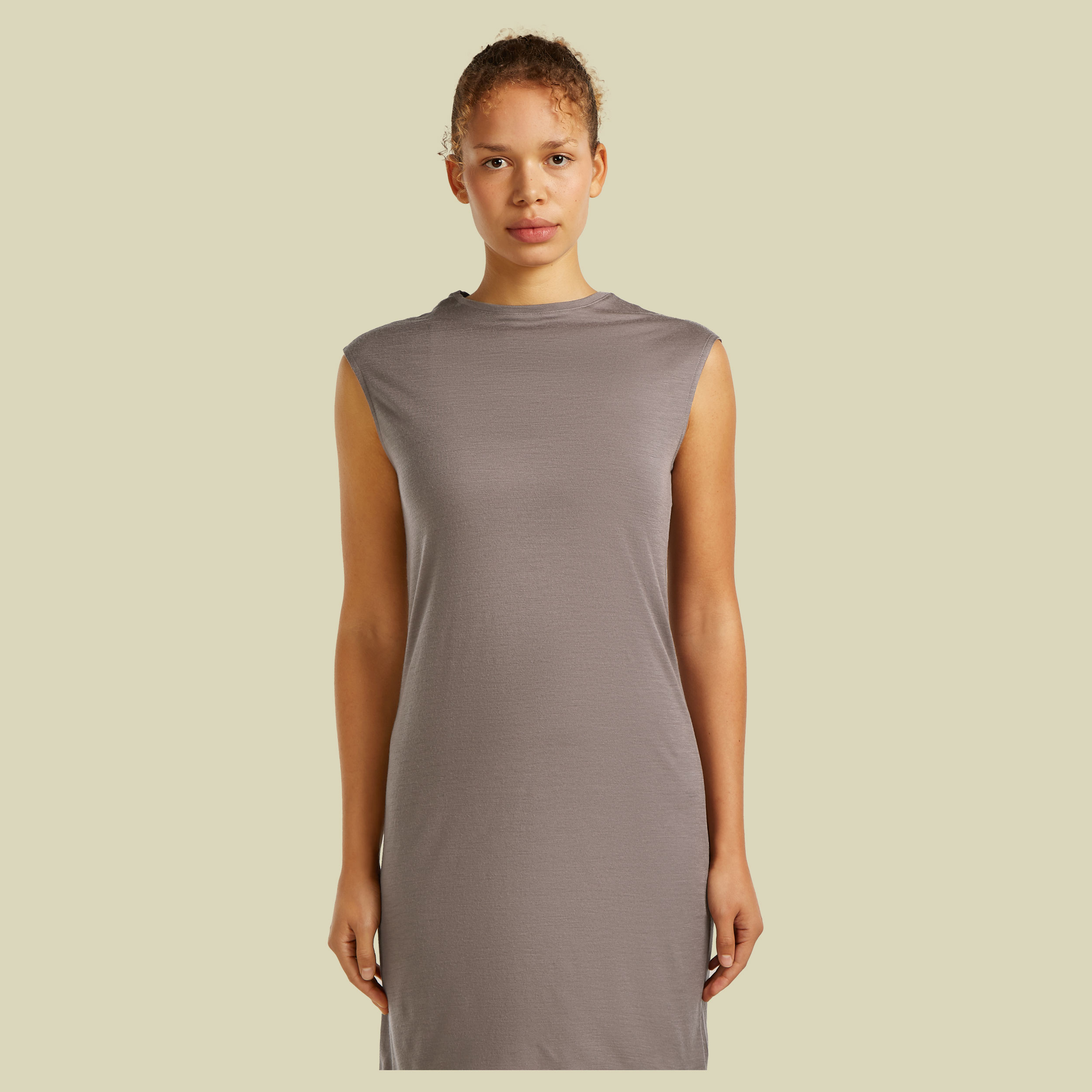 Merino Granary Sleeveless Dress Women XL braun - porcini