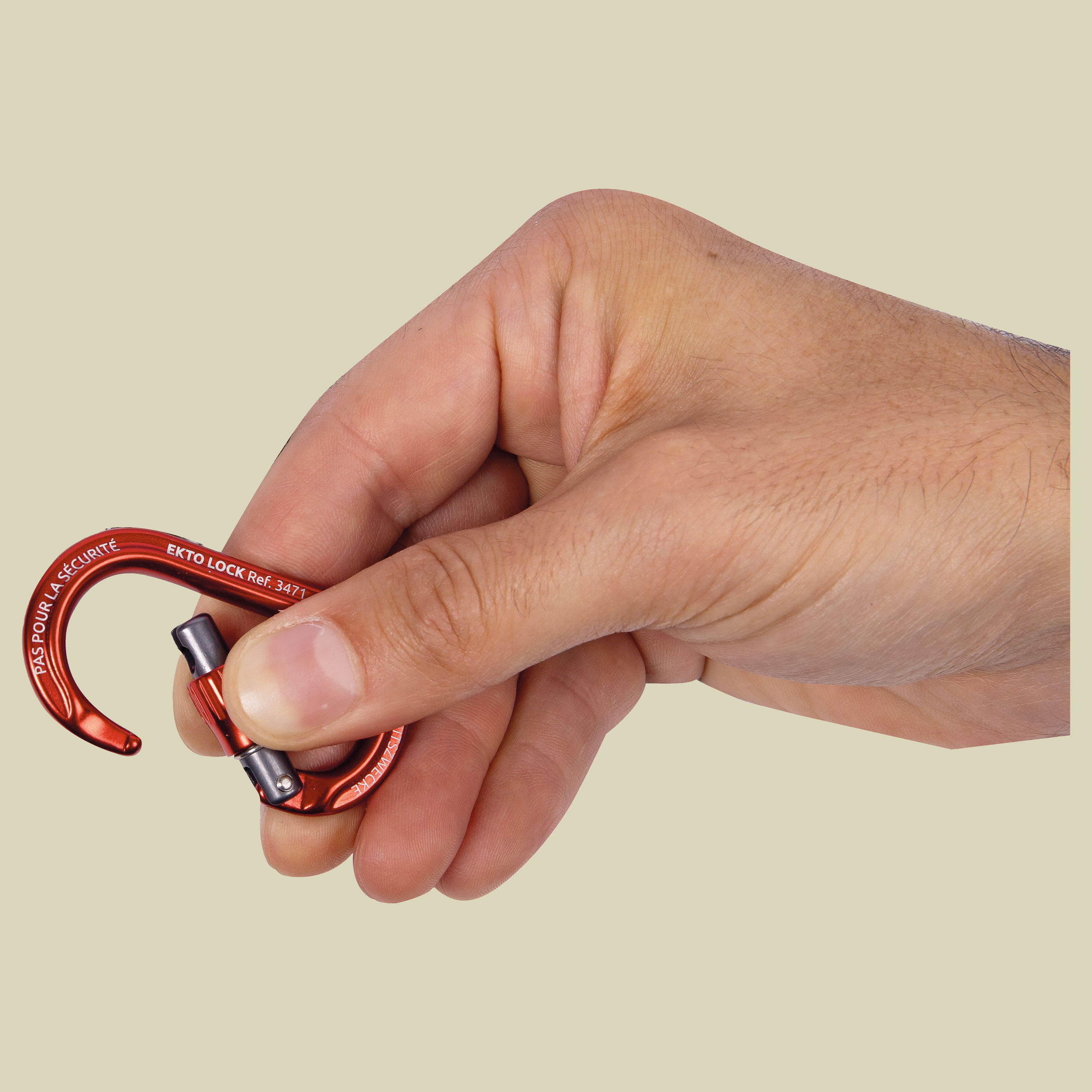 Ekto Lock one size rot - red