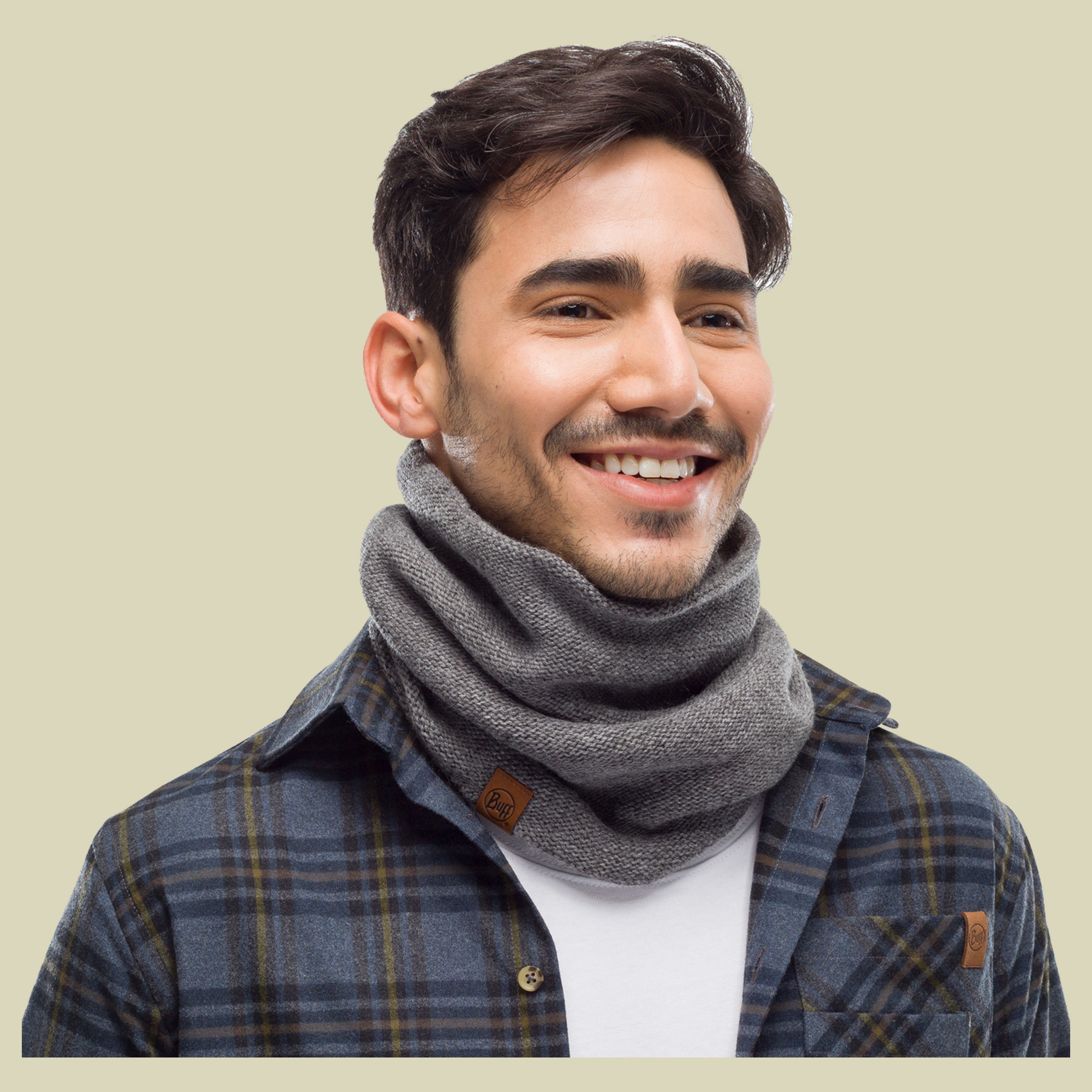 Knitted Neckwarmer Colt Größe one size Farbe pewter grey