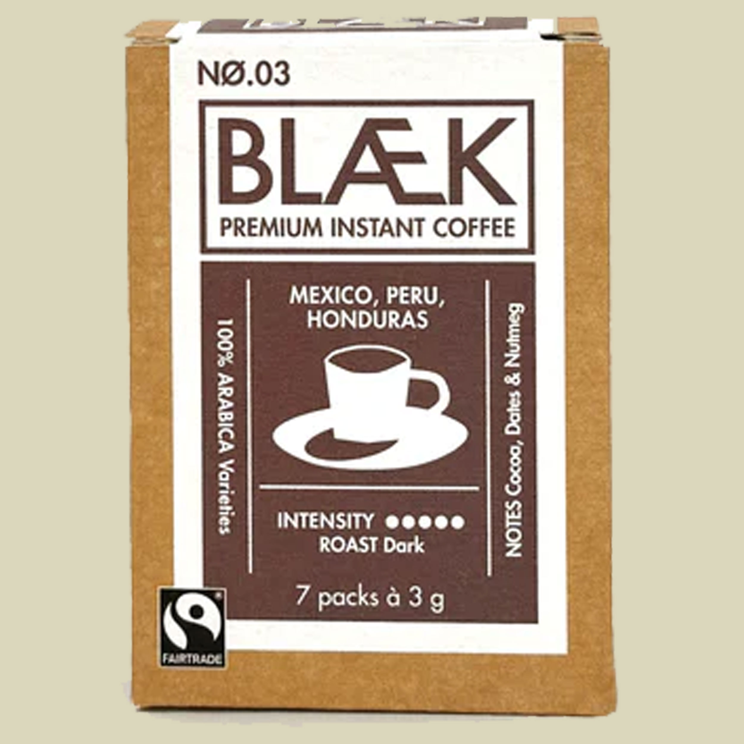 Instant Kaffee No. 3 Dark Roast Box (7packs)