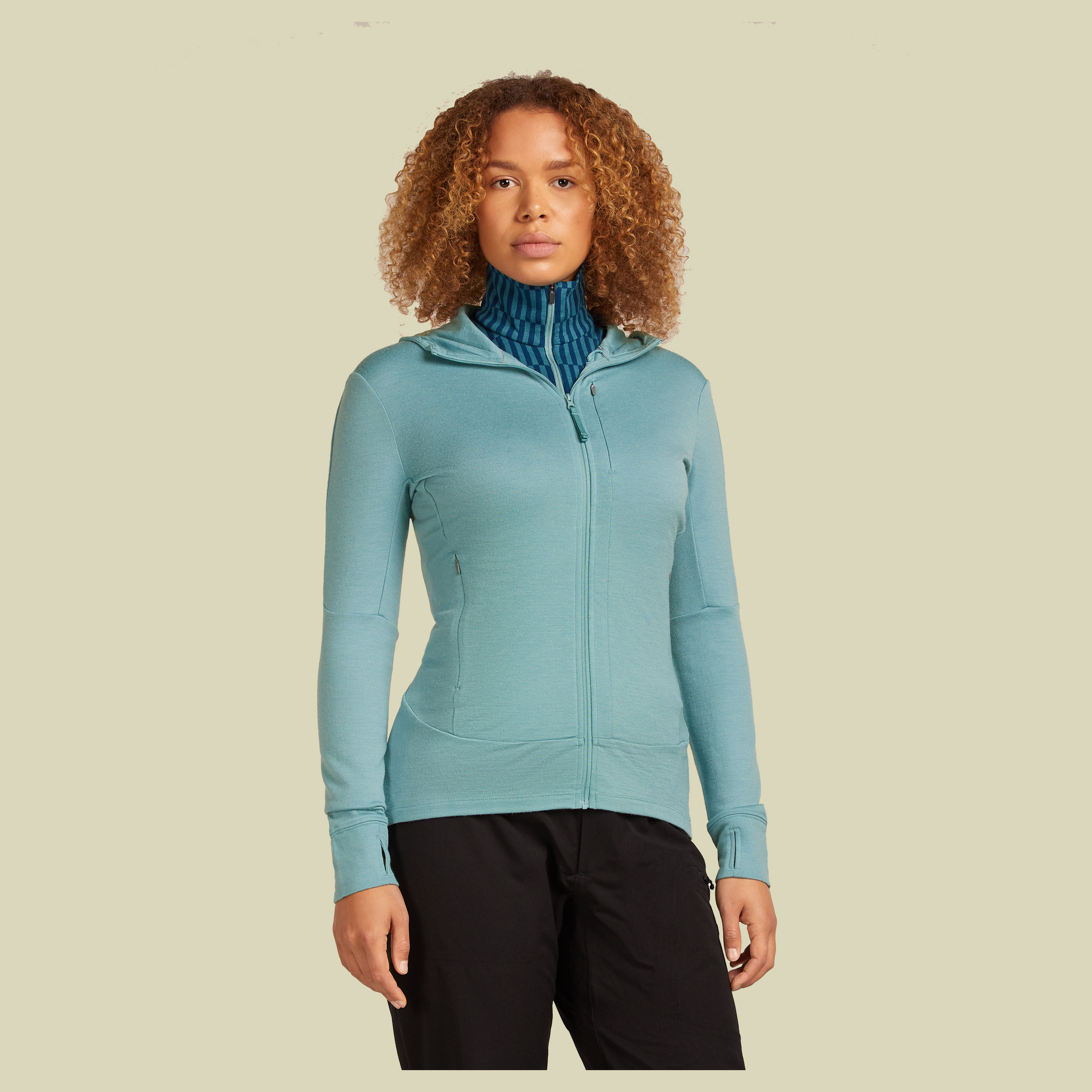 Merino 260 Quantum IV LS Zip Hoodie Women XL hydro