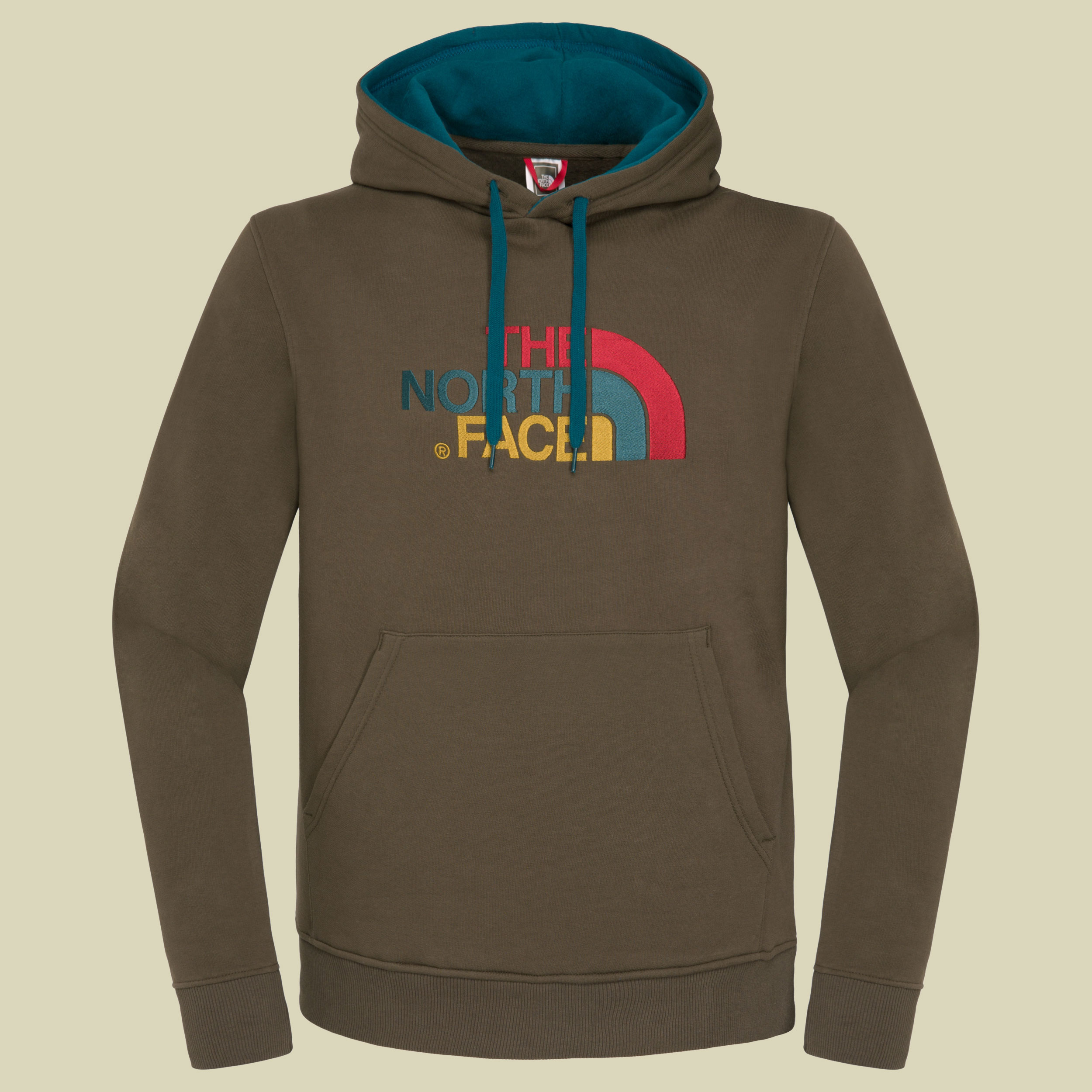 Drew Peak Pullover Hoodie Men Größe L Farbe coffee brown - prussian blue