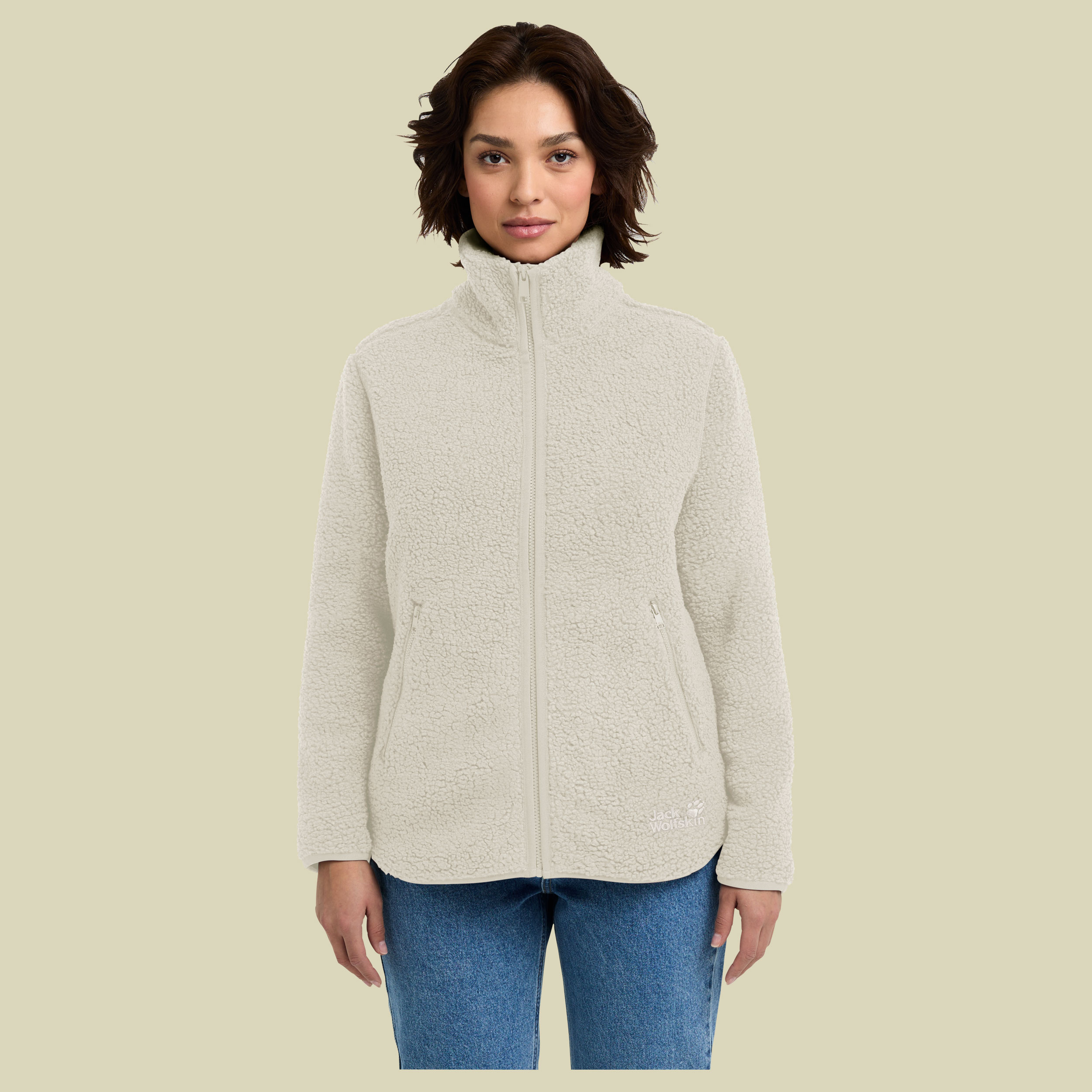 High Curl Jacket Women beige II XXL - pale sand