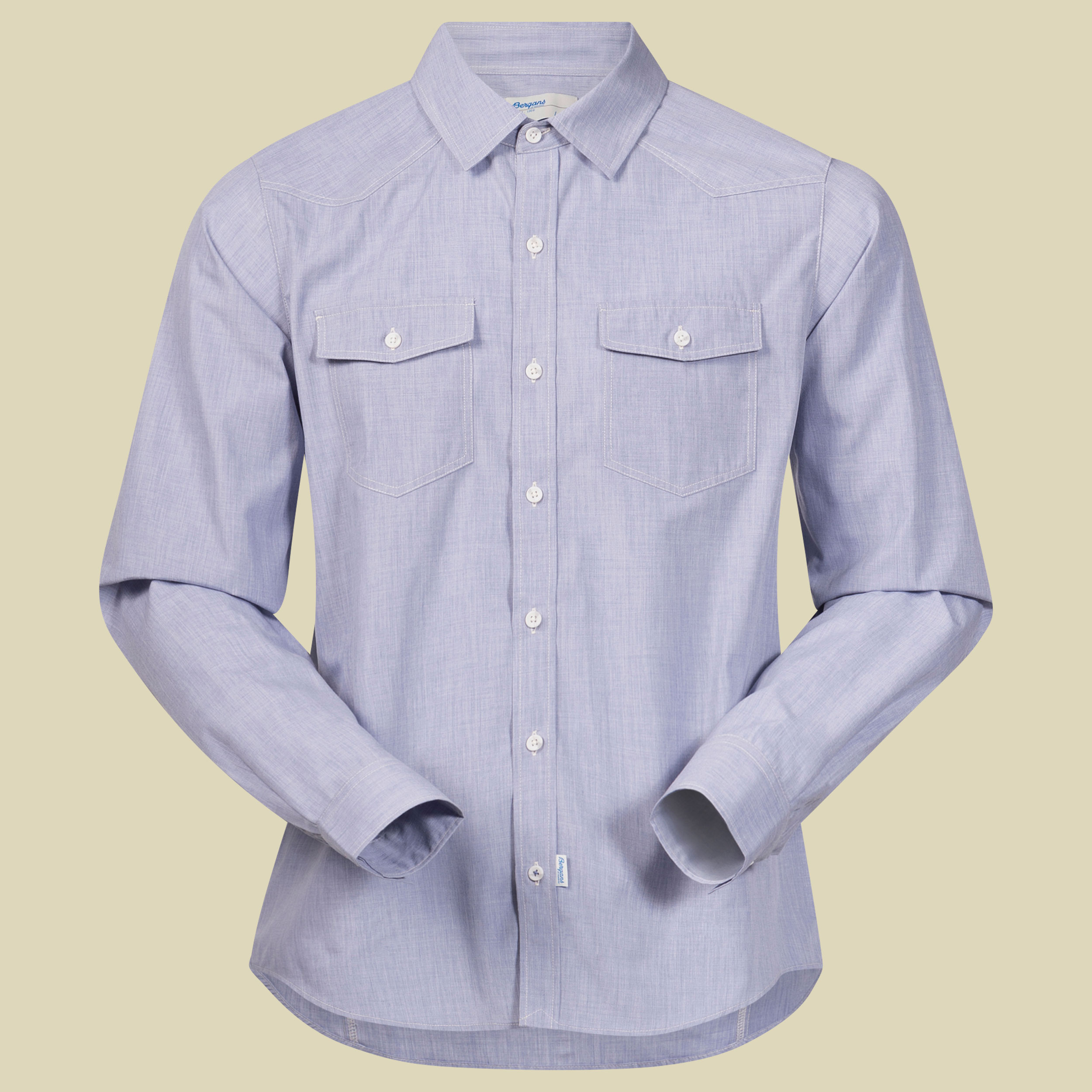 Justoy Shirt LS Men Größe S Farbe chambray blue