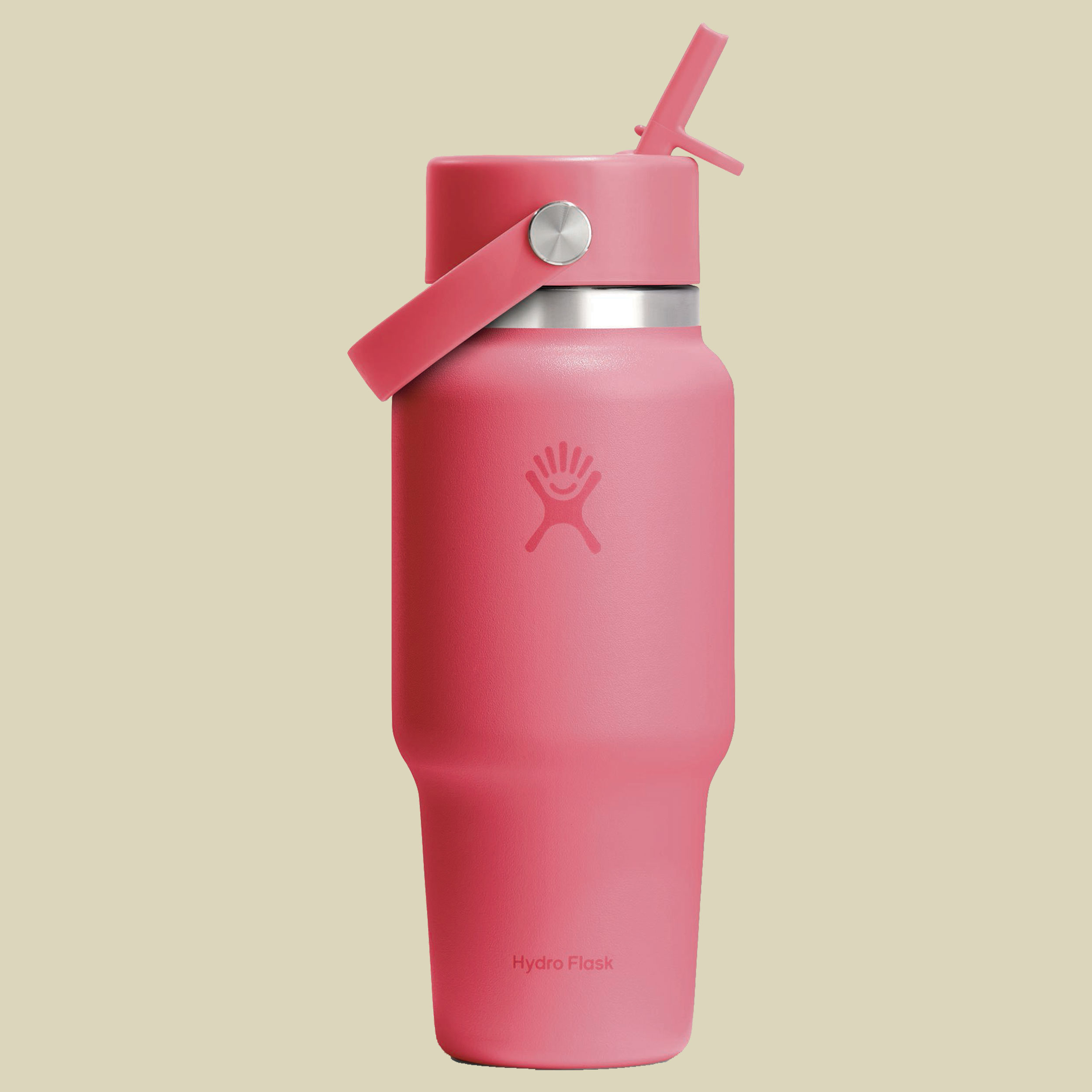 Wide Mouth Flex Straw Travel Bottle 24 oz pink - passion pink