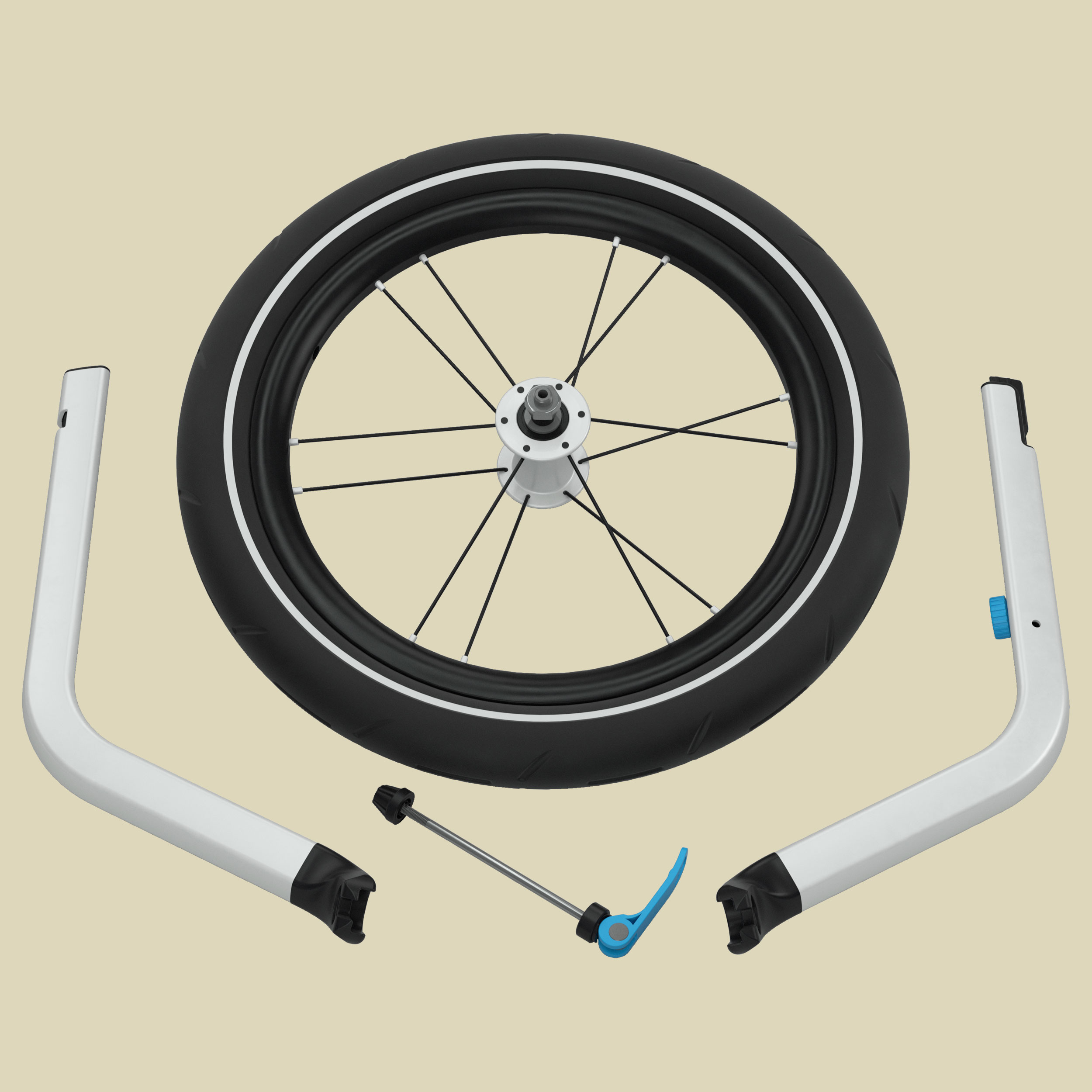 Chariot Jogging Kit 1 für 1-sitzige Kinderanhänger