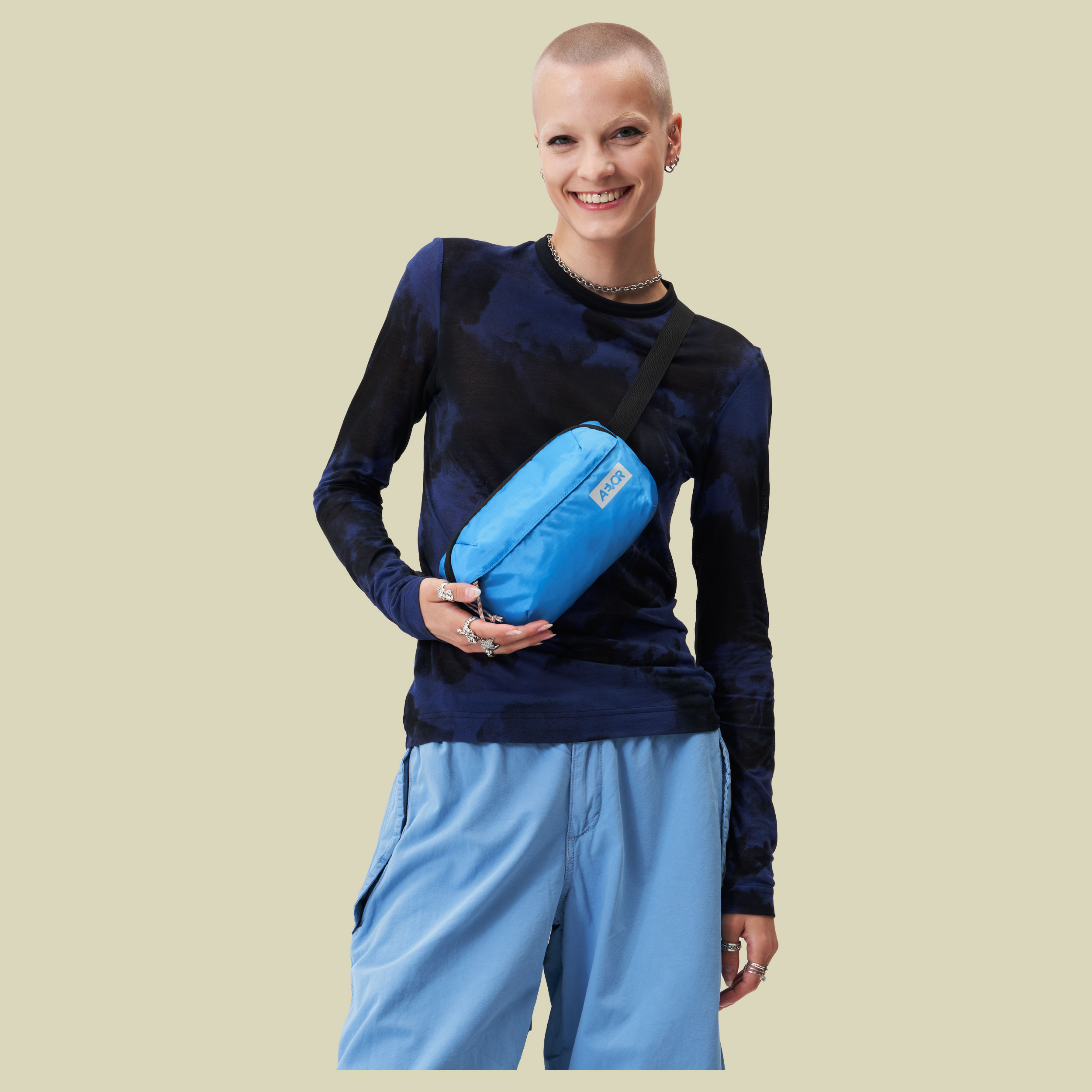 Hip Bag Ease 2 blau - ripstop retro blue
