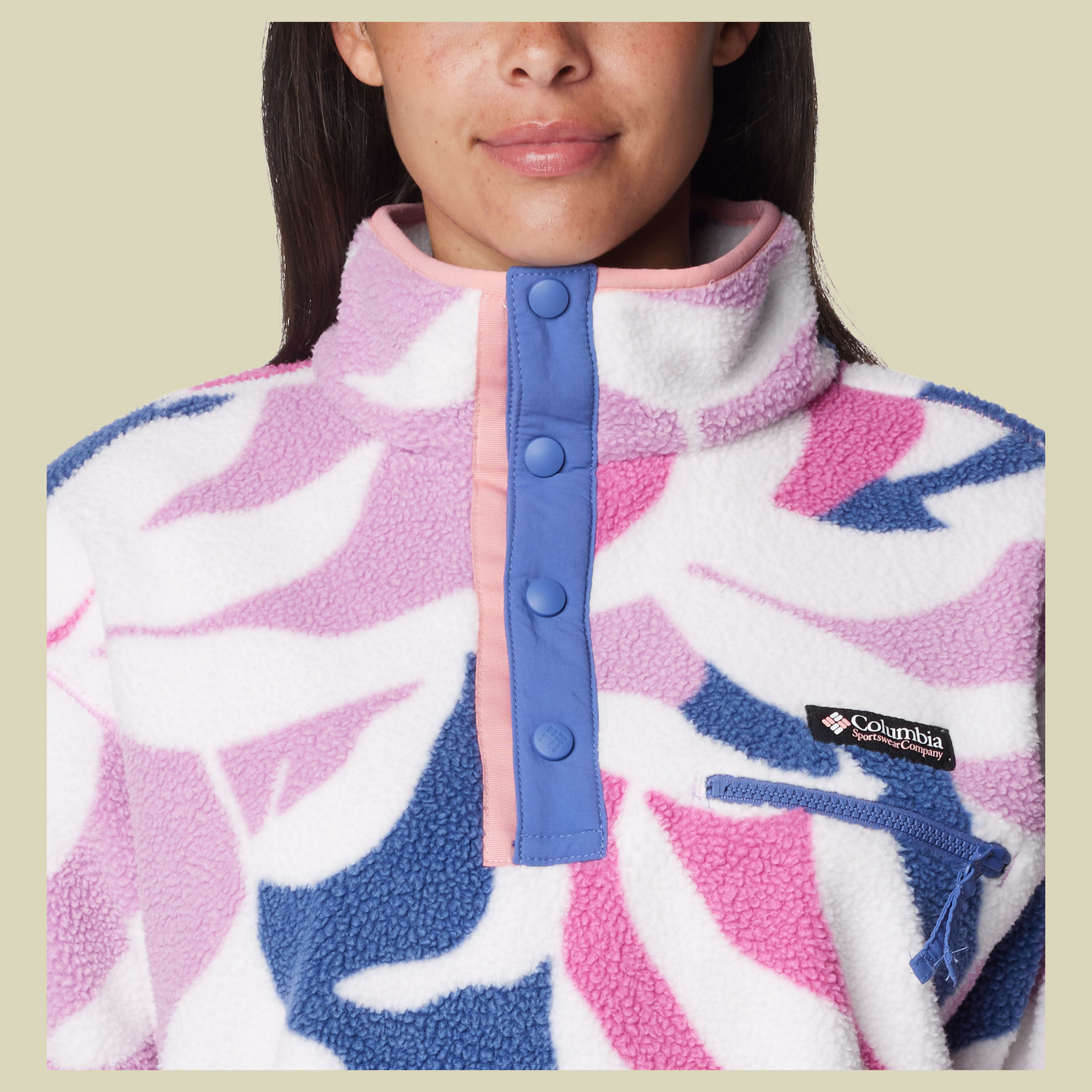 Helvetia Cropped Half Snap Women cosmos floristic print S