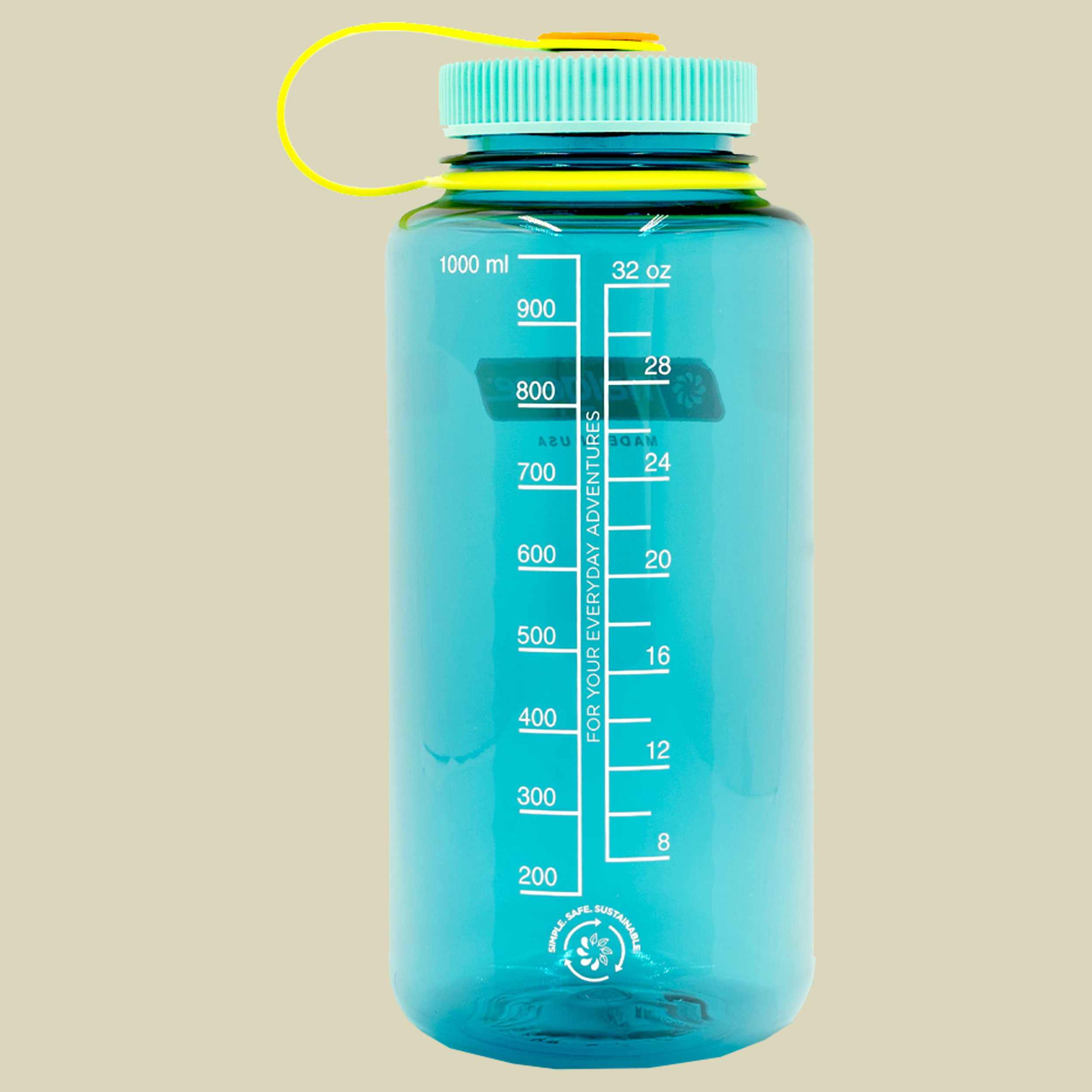 Nalgene Weithalsflasche WH Sustain Volumen 1000 Farbe cerulean