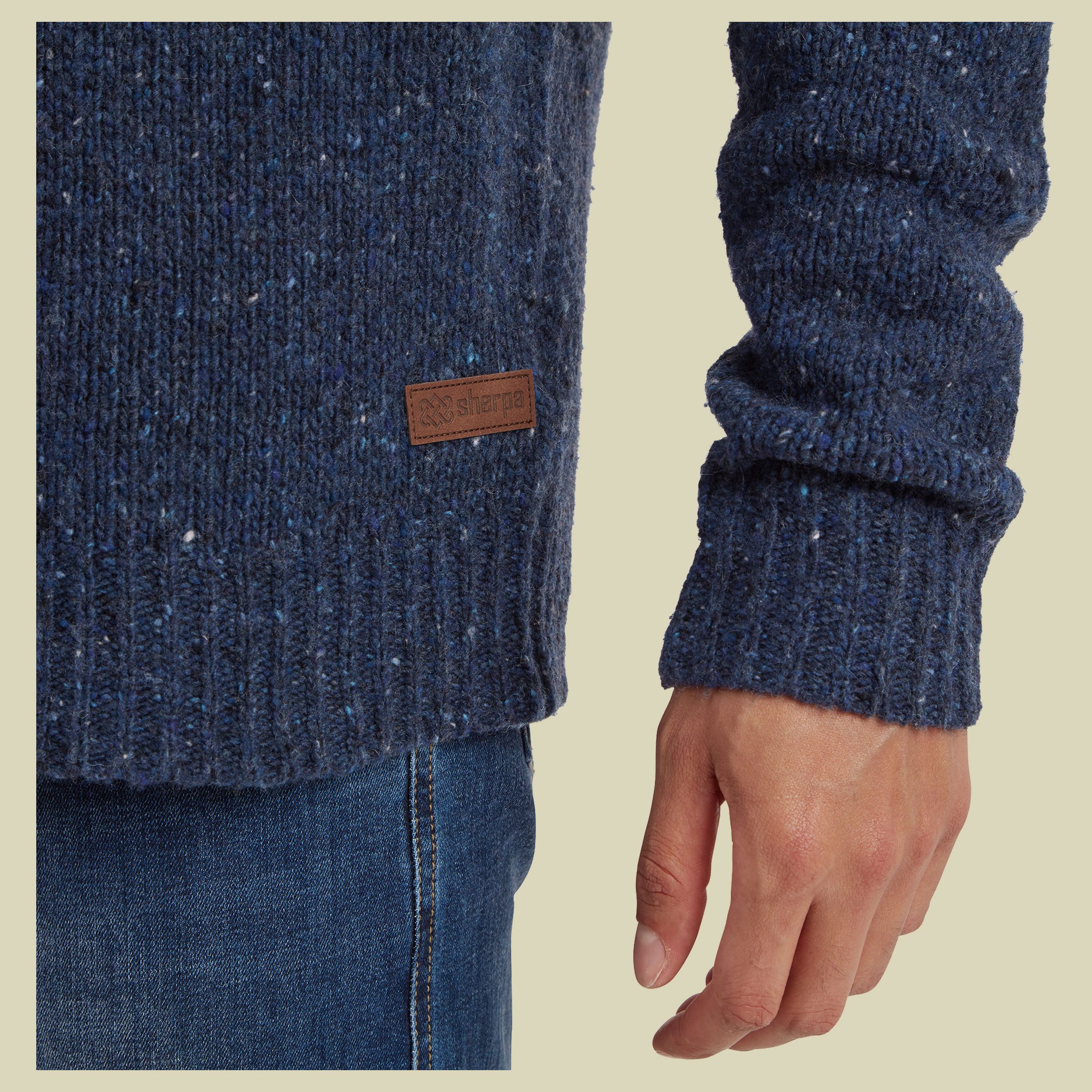 Dumji Crew Sweater Men blau L - rathee multi