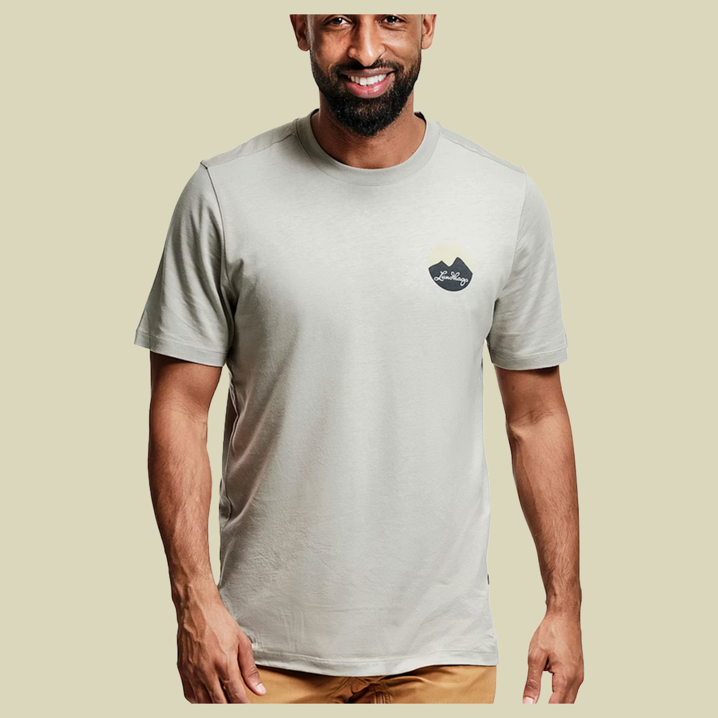 Järpen Printed T-Shirt Men XL grau - moss grey