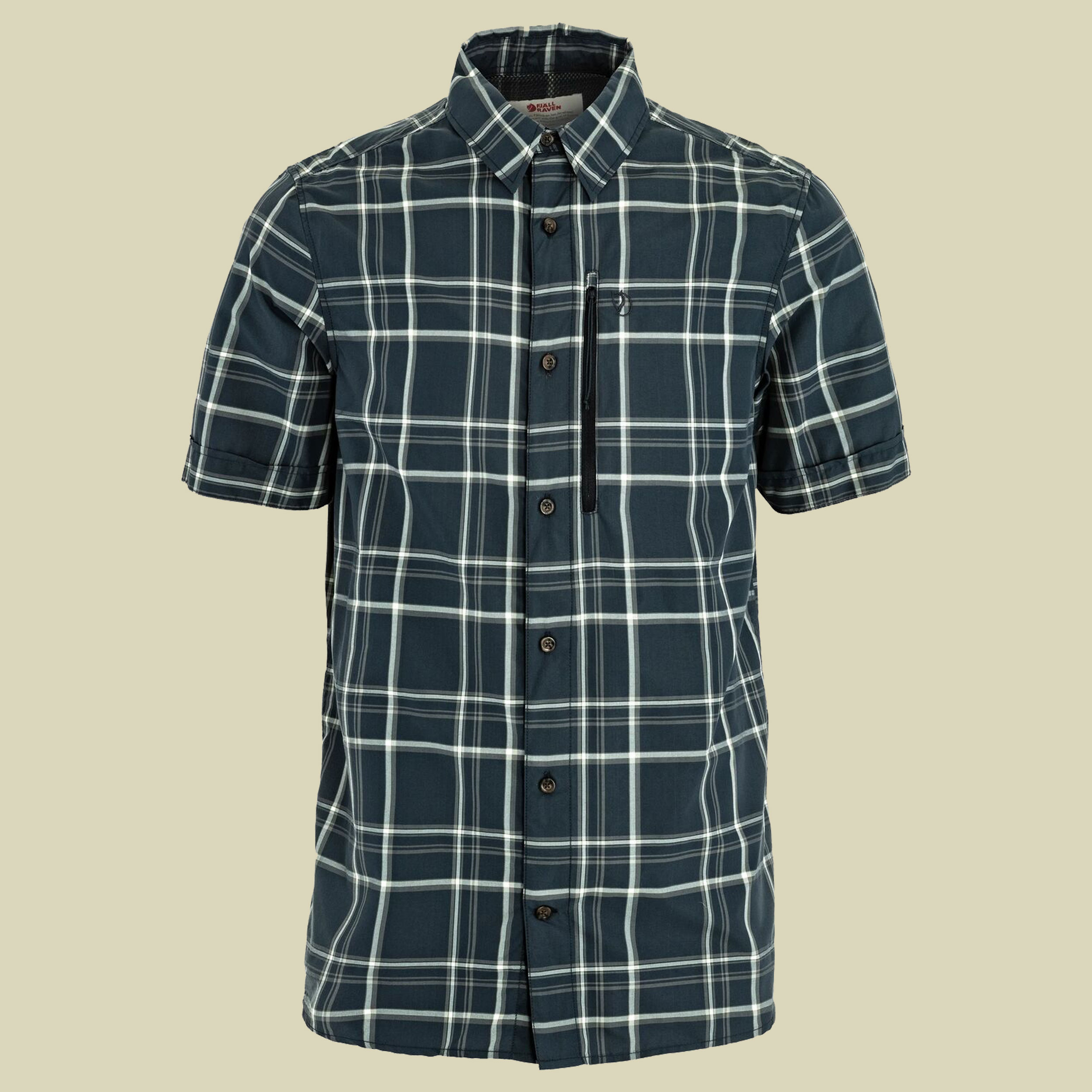 Abisko Hike Shirt SS Men mehrfarbig blau M - Farbe dark navy-chalk white