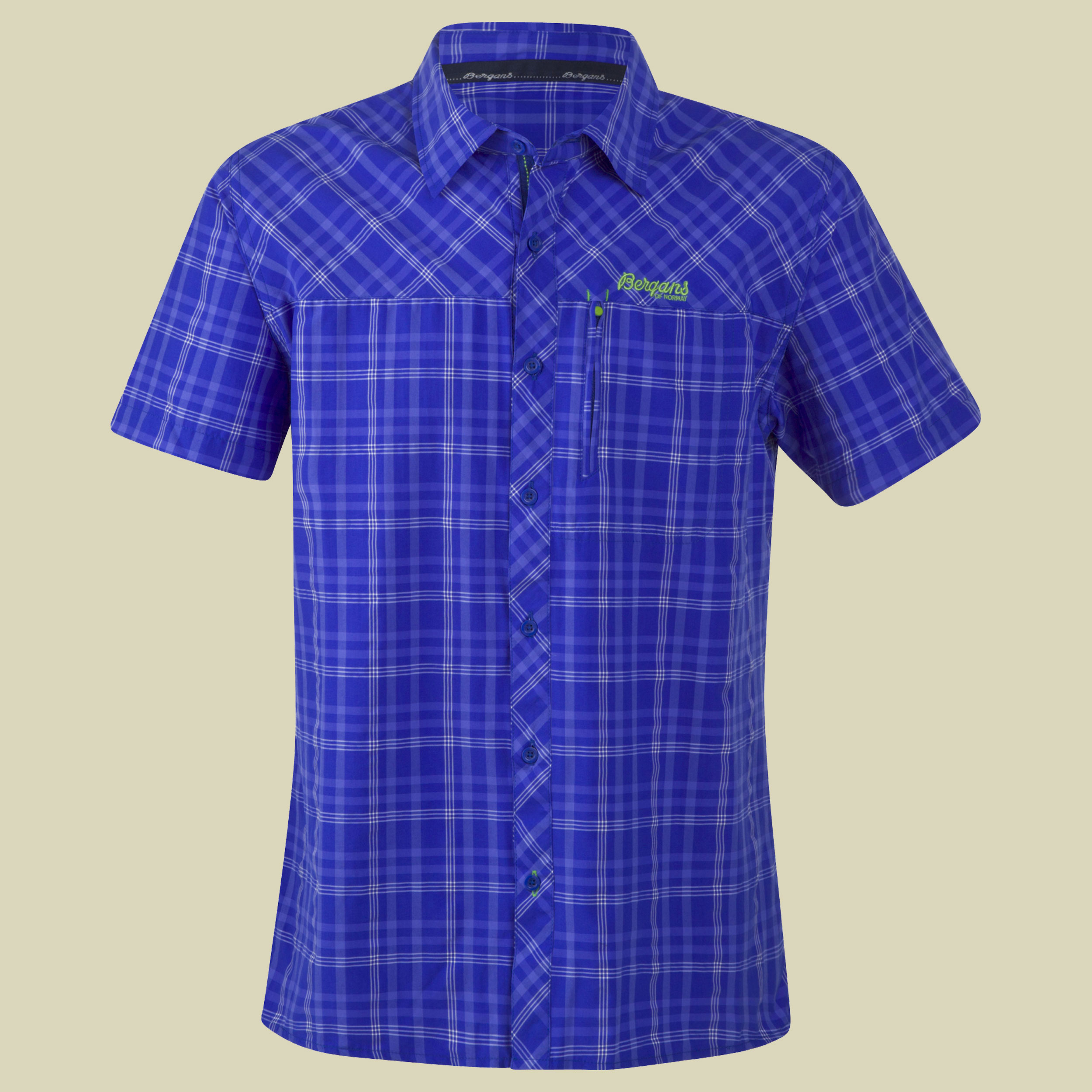 Langli Shirt SS Men Größe XXL Farbe cobalt blue checked