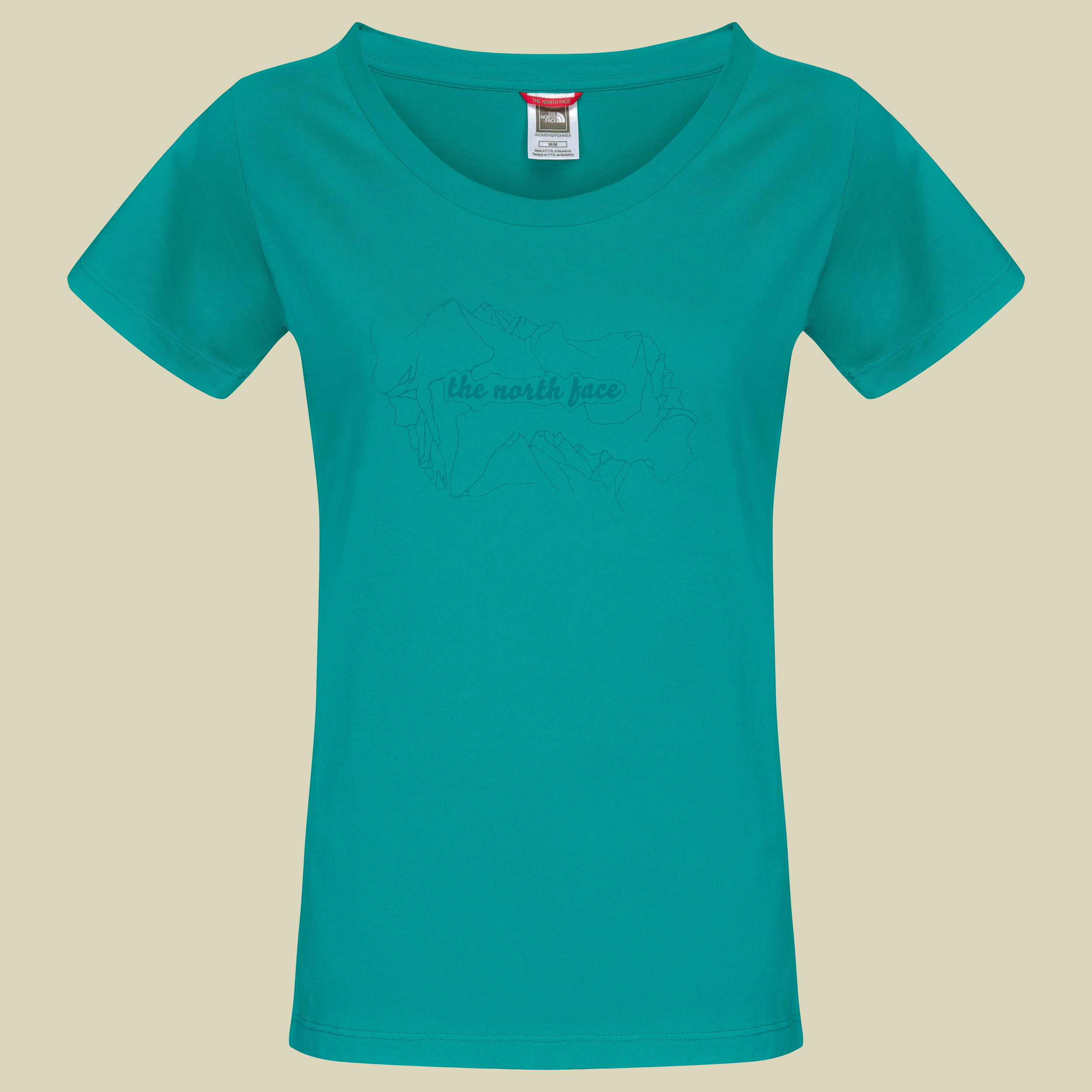 Short Sleeve Heli View Tee Women Größe XS Farbe jaiden green