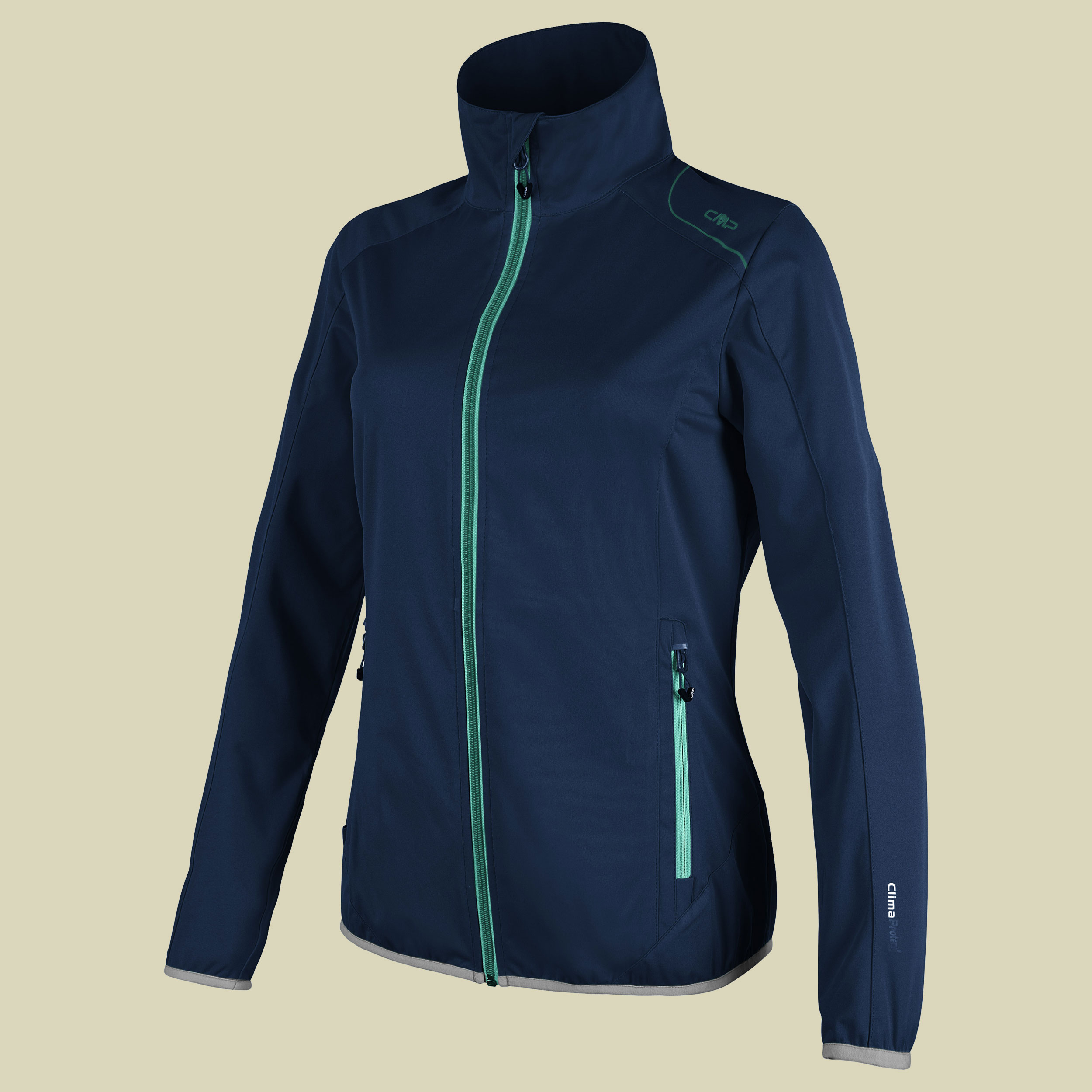 Woman Softshell Jacket Light 3A57966 Größe 34 Farbe N950 black blue