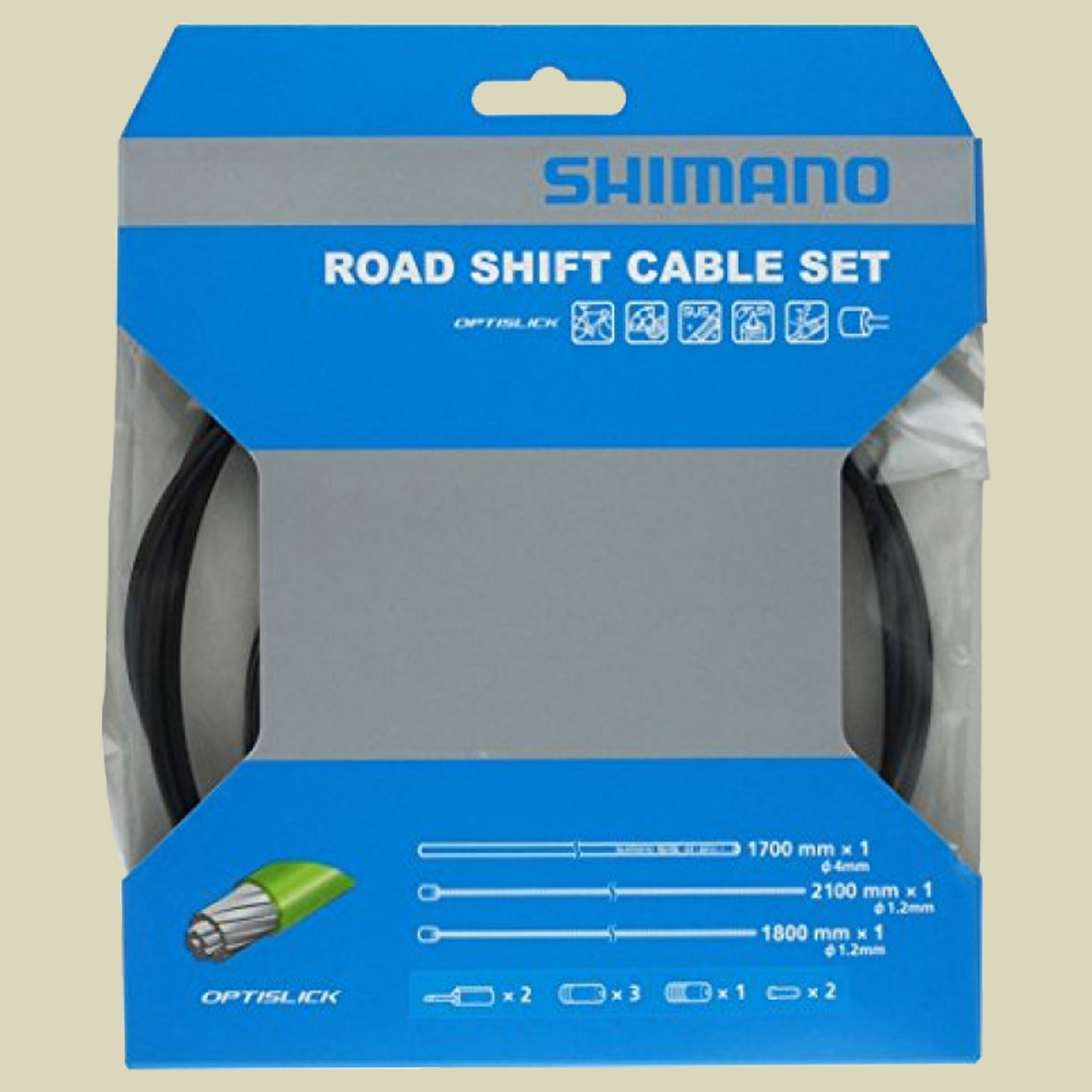 Schaltzug-Set Road Optislick Farbe schwarz