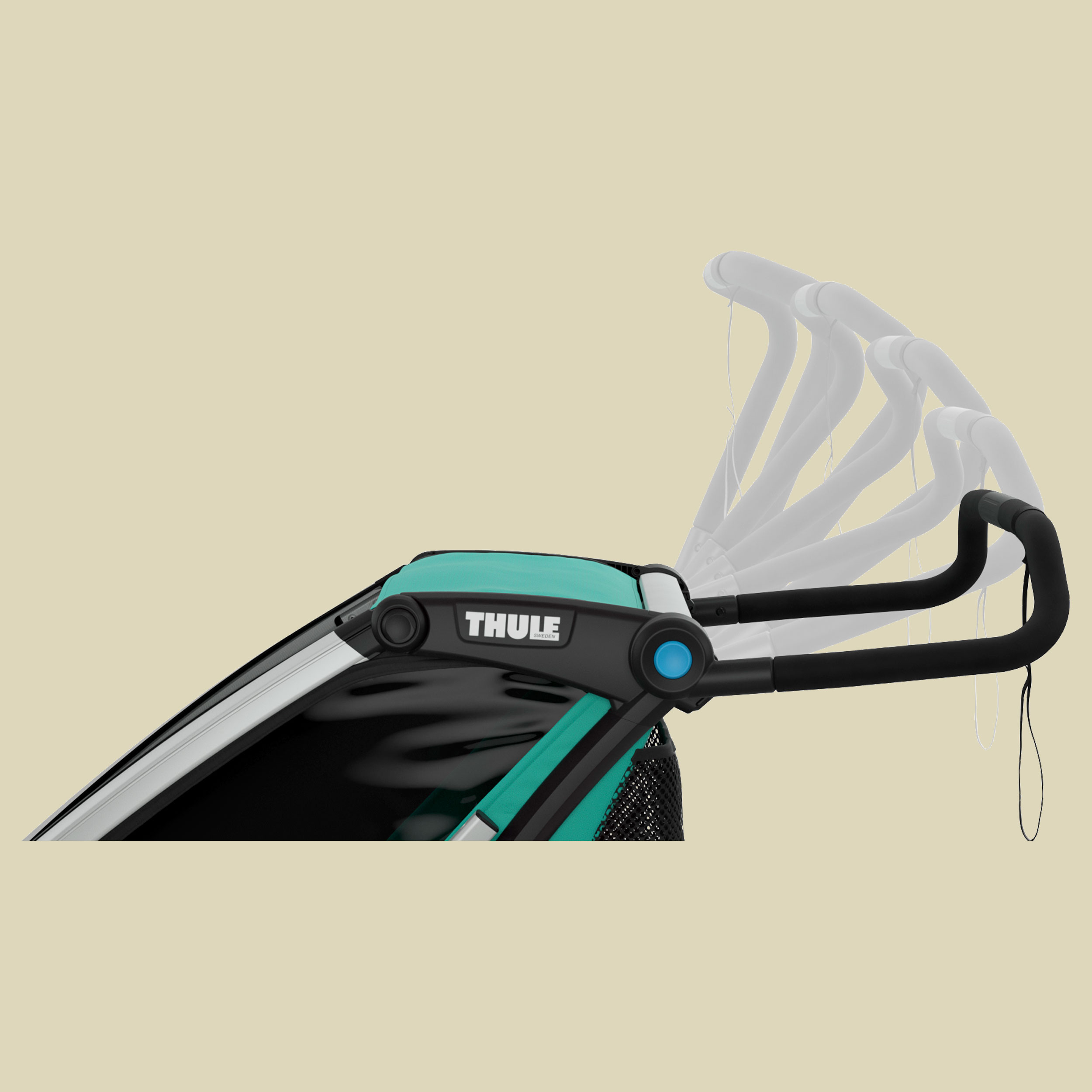 Chariot Lite 2 mit StVZO-Beleuchtung Farbe bluegrass/black