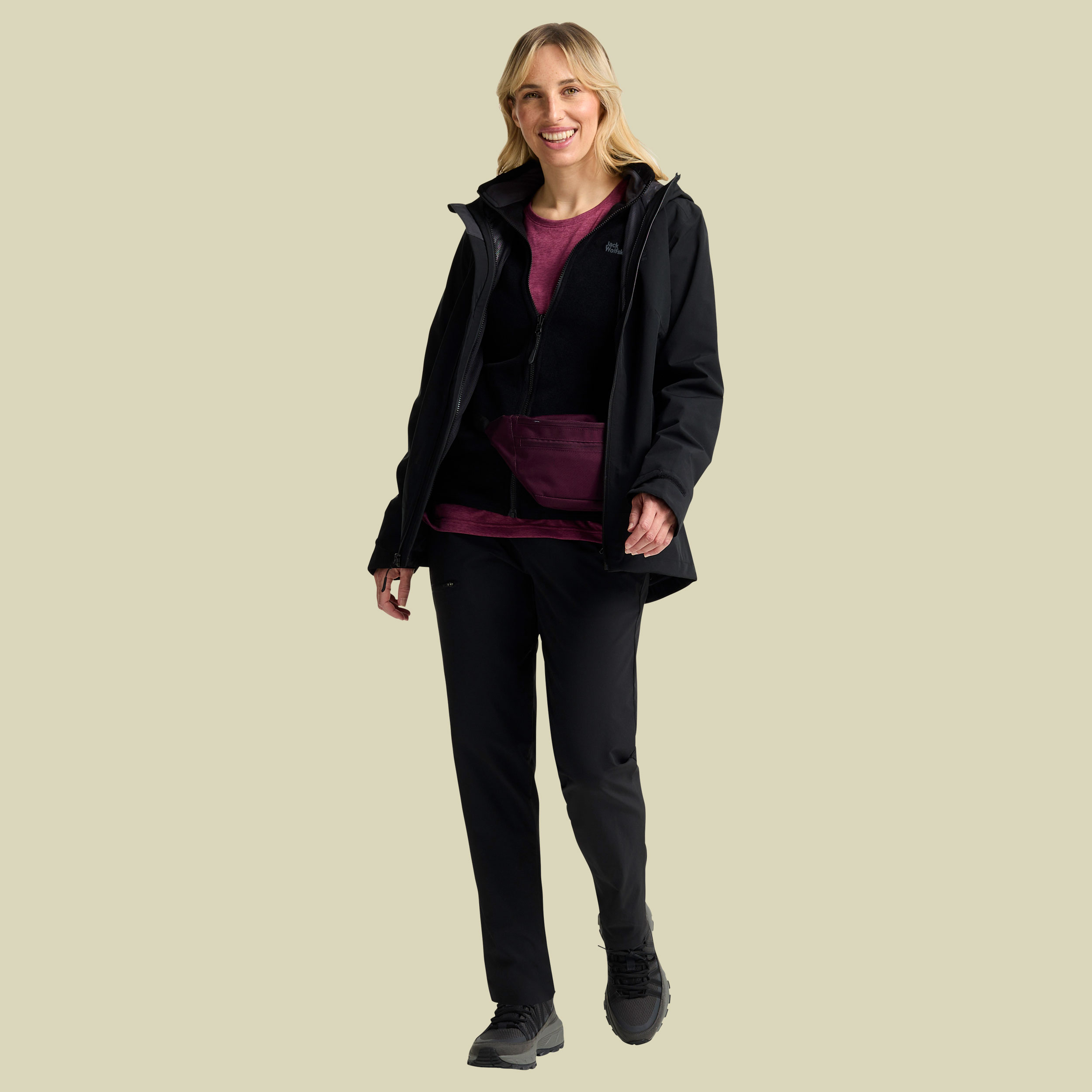 Moonrise 3in1 Jacket Women schwarz XXXL - black