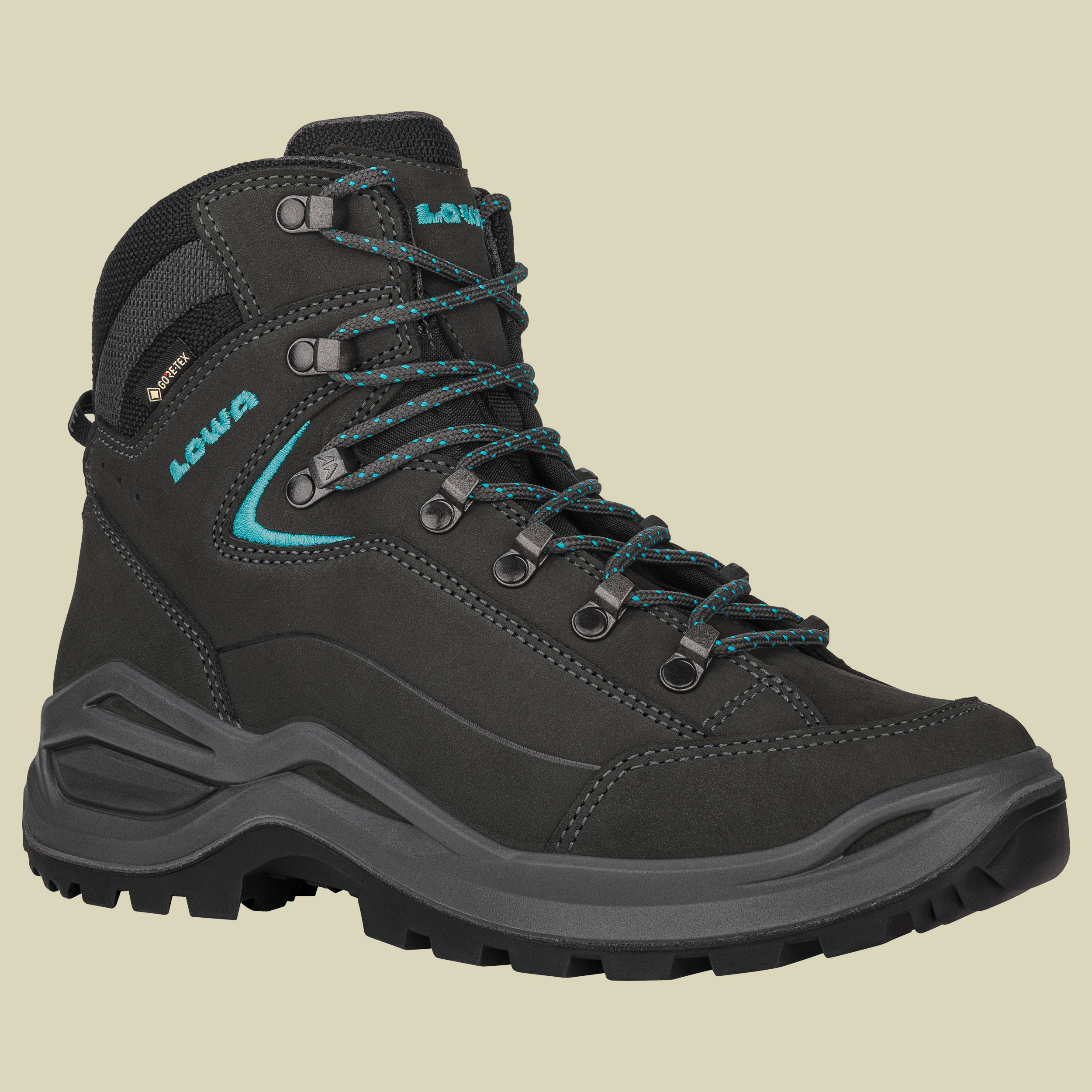 Renegade EVO GTX Mid Women grau UK 4,5 - asphalt/türkis