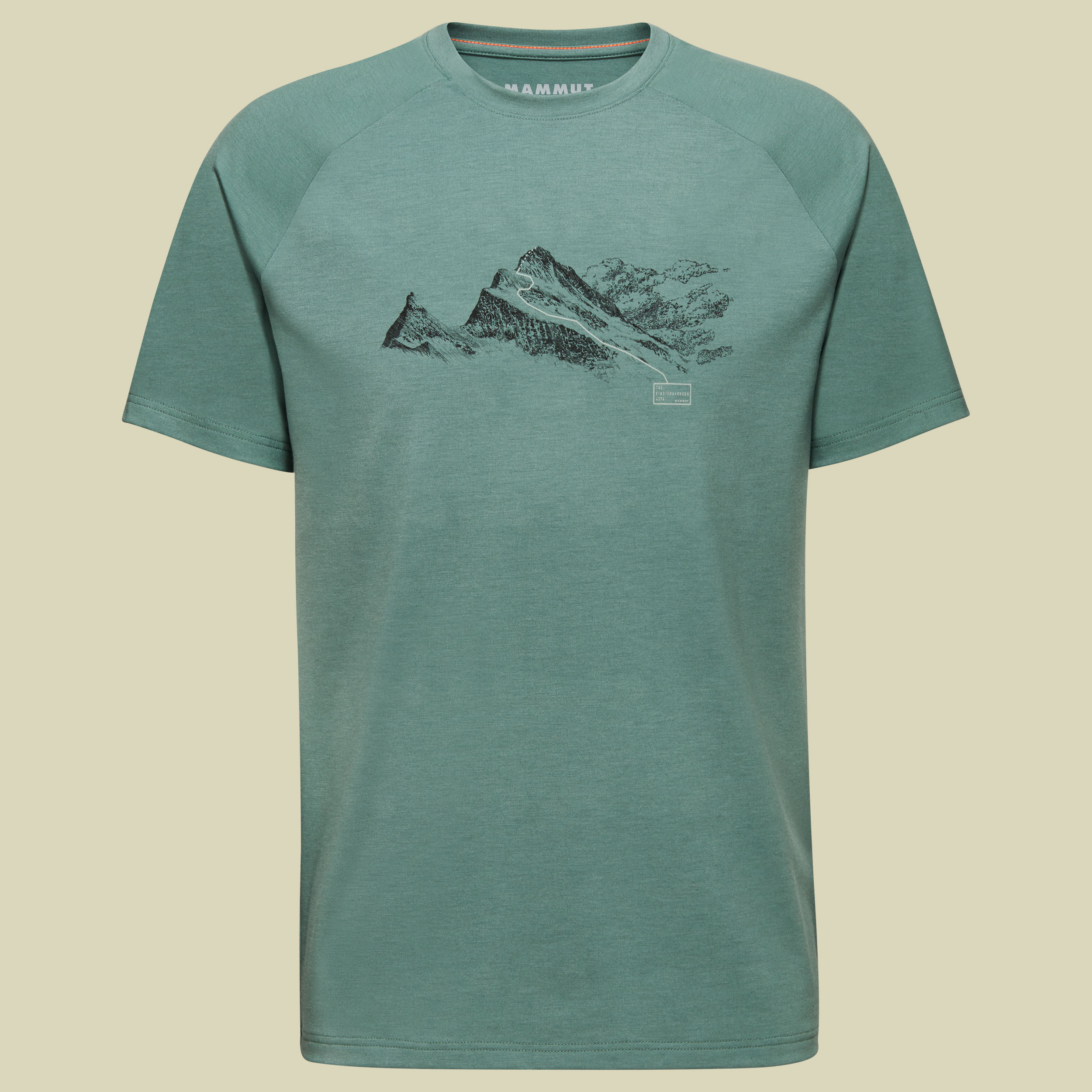 Mountain T-Shirt Men Finsteraarhorn L blau - deep ice