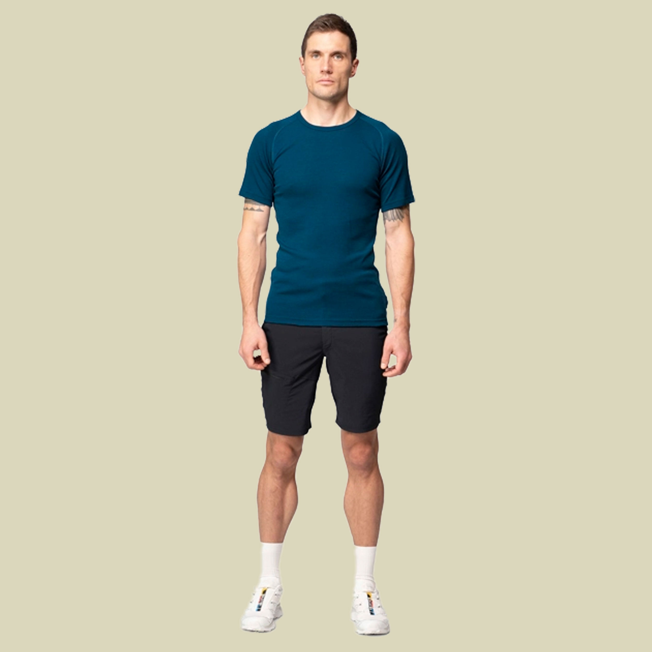 Lauparen Merino 190 Base Tee Man S blau - flood