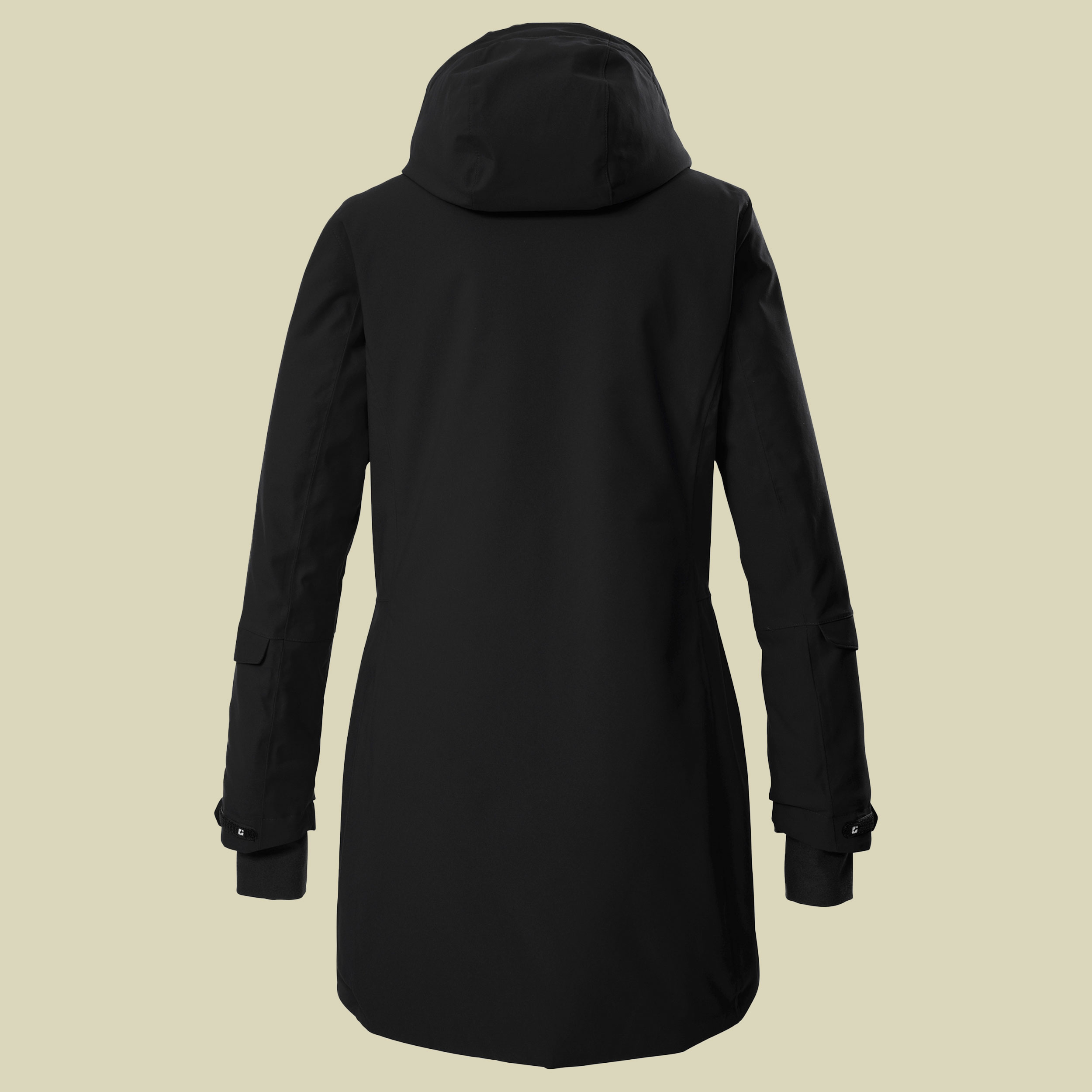 Funktionsparka mit abzippbarer Kapuze Women 48 schwarz