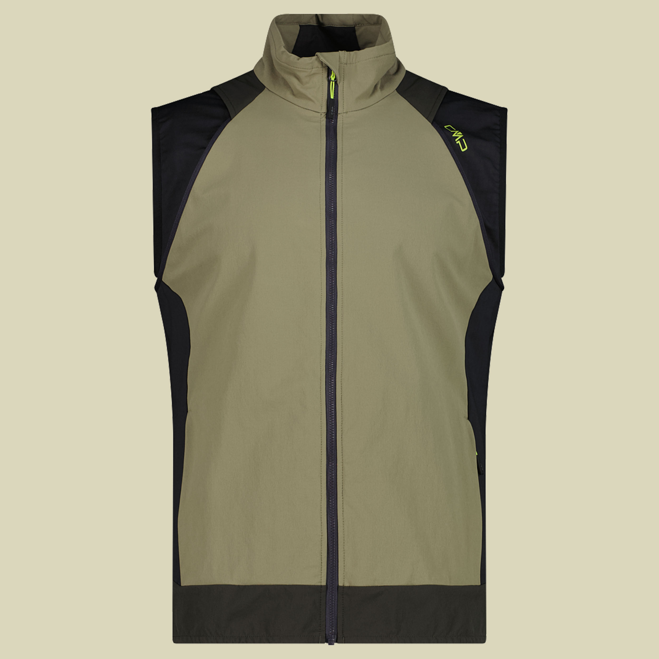 Man Jacket Hybrid with detachable sleeves 56 grün