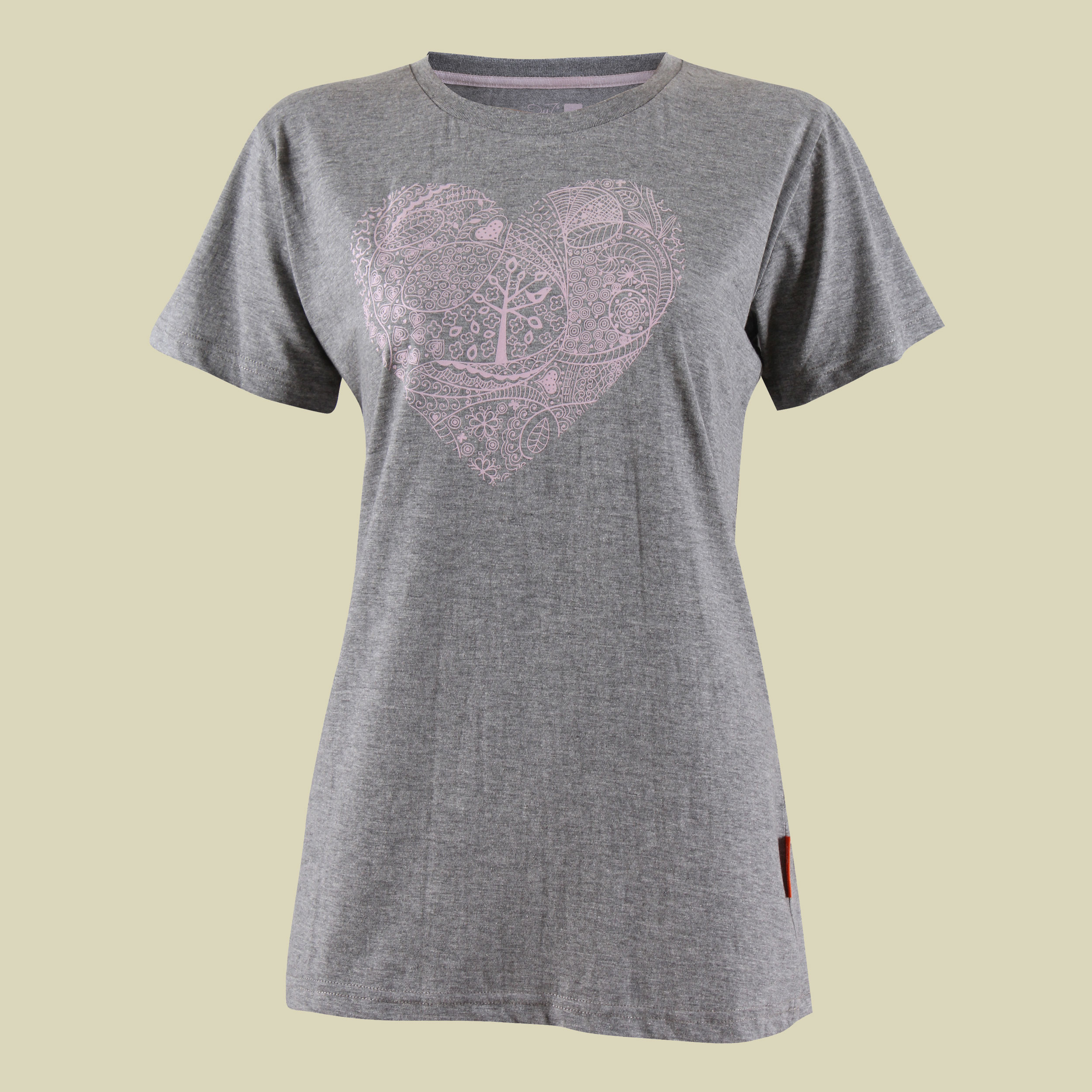 Tee with Print Apelviken Women Größe 38 Farbe grey melange