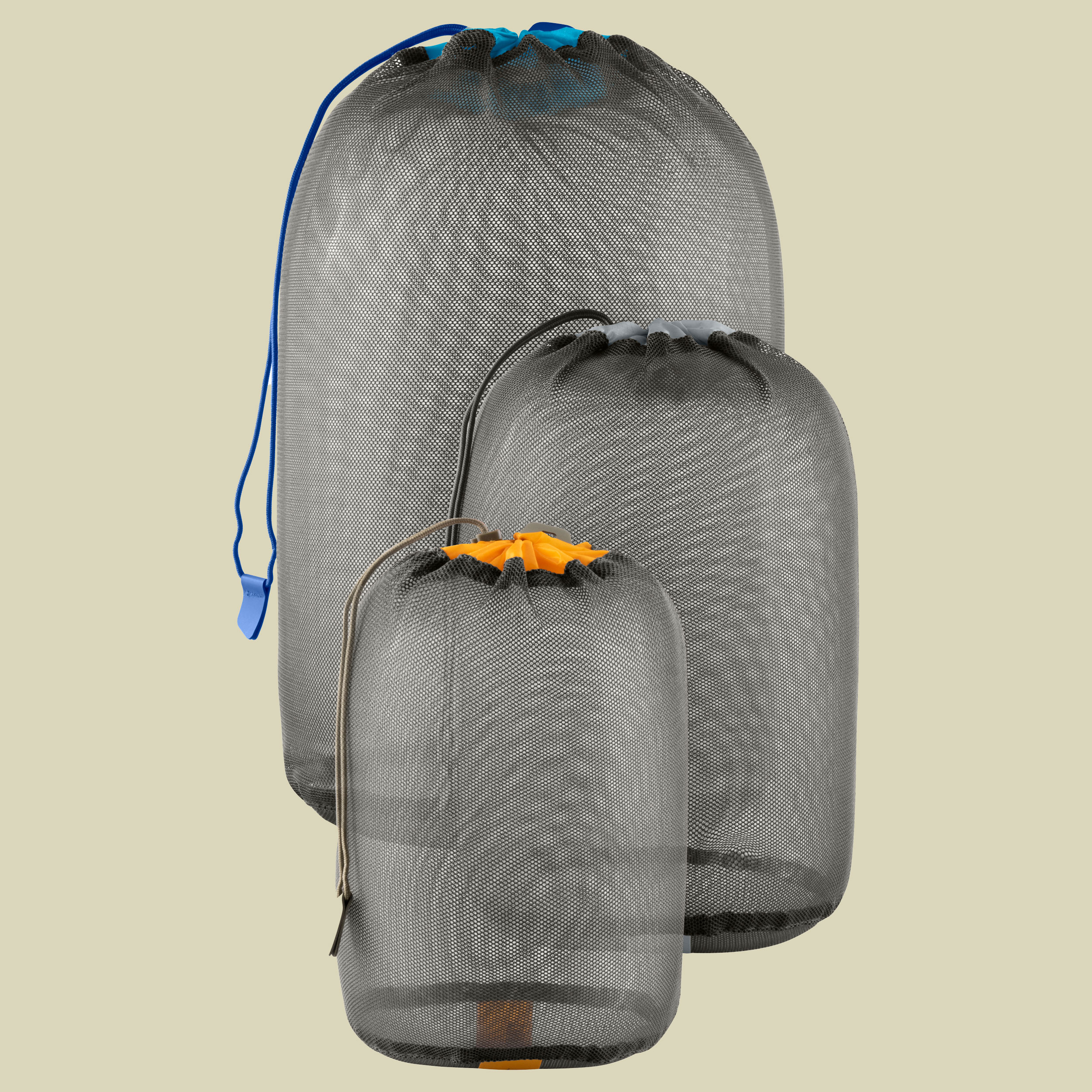 Mesh Stuff Sack Set grau - beluga 3,5,8L multi-colour